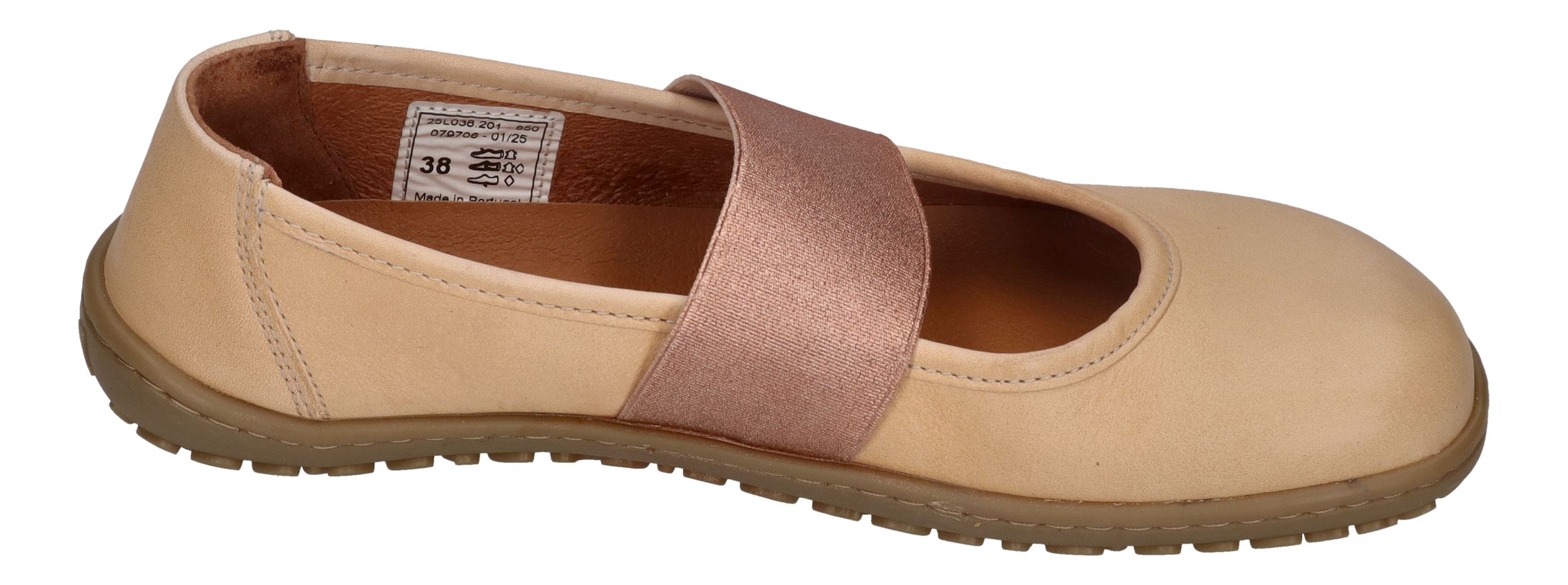 KOEL Barefoot Damenschuhe - Ballerinas ISLA NUBUK beige