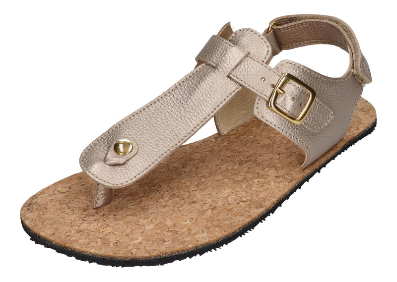 KOEL Barefoot - Damenschuhe Sandalen - ARIANA METALLIC - champagne