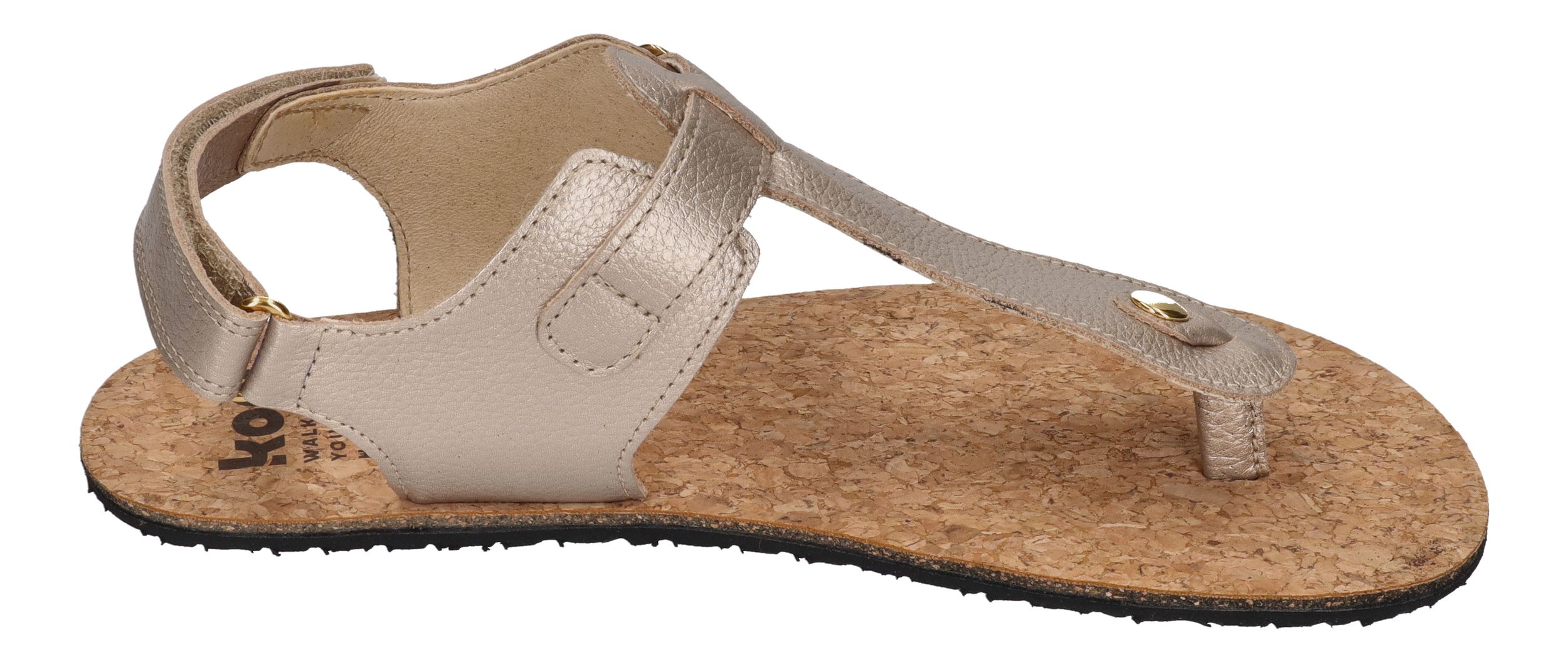 KOEL Barefoot - Damenschuhe Sandalen - ARIANA METALLIC - champagne