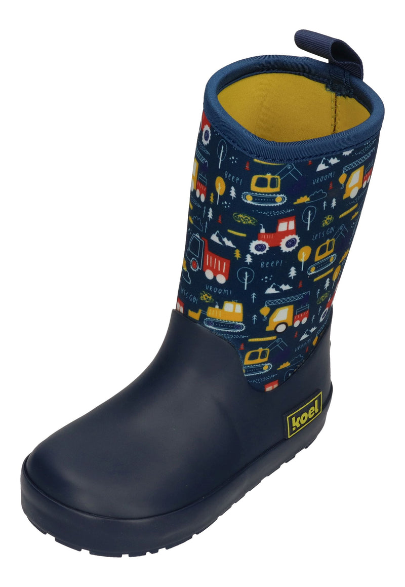 KOEL Barefoot Gummistiefel NEOPREN WELLIE tractor blue