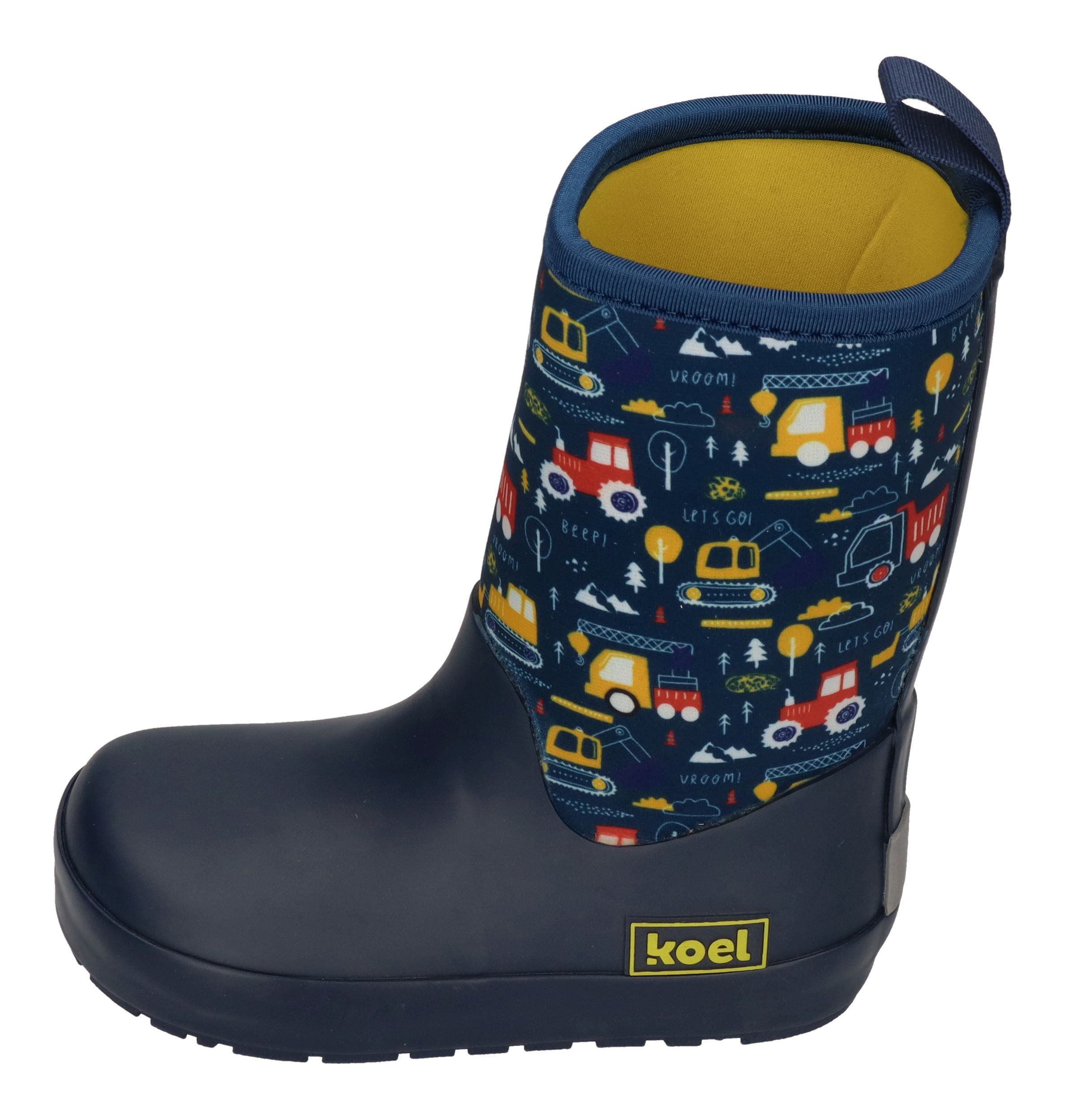 KOEL Barefoot Gummistiefel NEOPREN WELLIE tractor blue