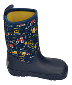 KOEL Barefoot Gummistiefel NEOPREN WELLIE tractor blue