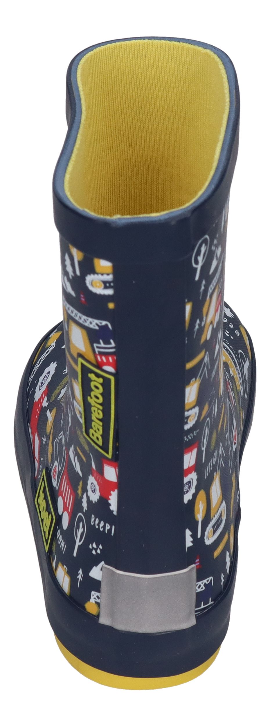KOEL Barefoot Gummistiefel WELLIE TRACTOR V2 print blue