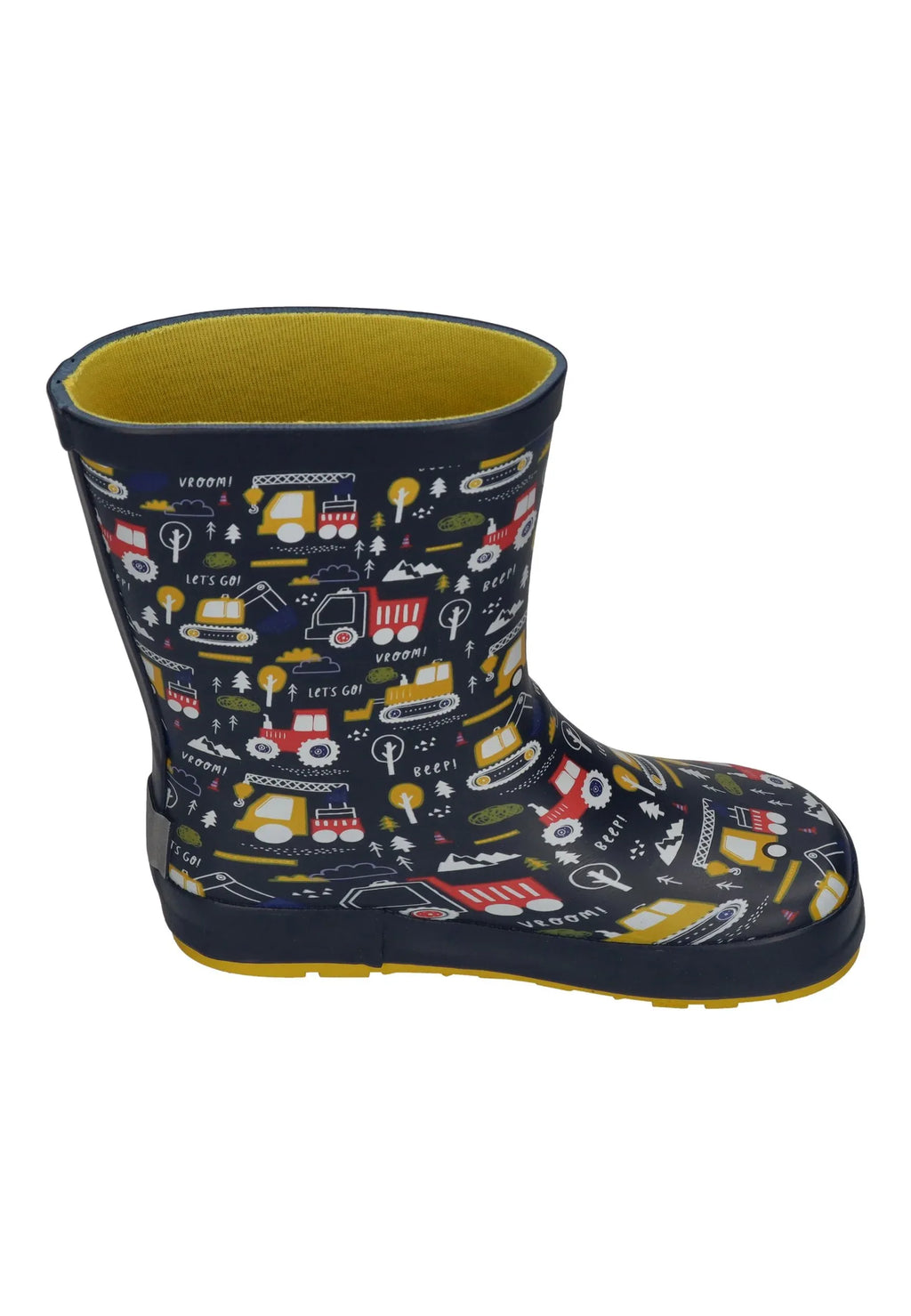 KOEL Barefoot Gummistiefel WELLIE TRACTOR V2 print blue