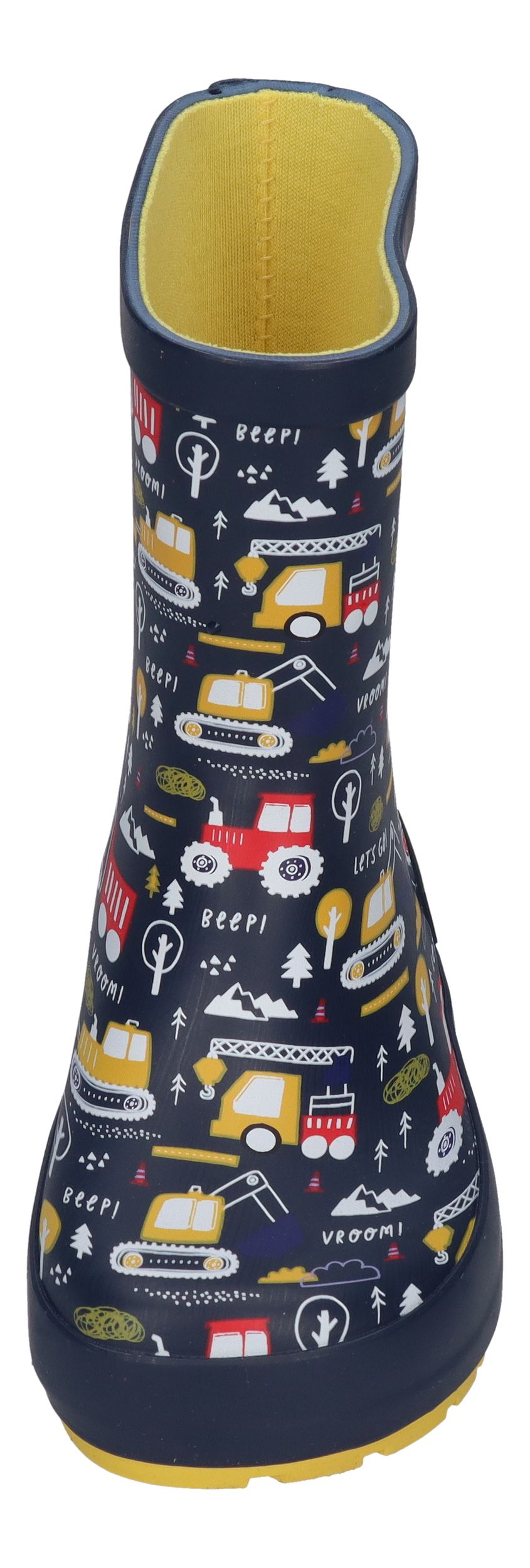 KOEL Barefoot Gummistiefel WELLIE TRACTOR V2 print blue