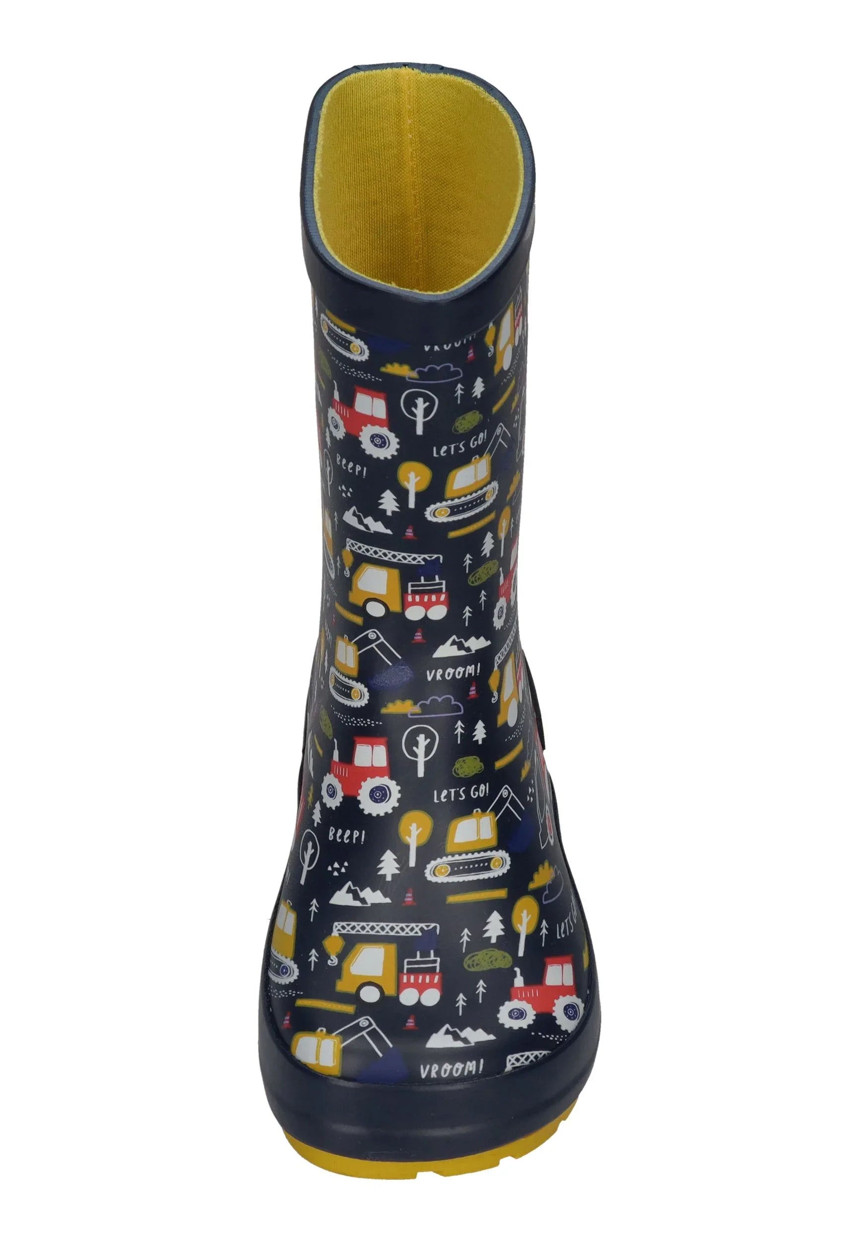 KOEL Barefoot Gummistiefel WELLIE TRACTOR V2 print blue