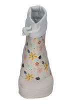KOEL Barefoot Gummistiefel für Kleinkinder WELLIE Flowers White