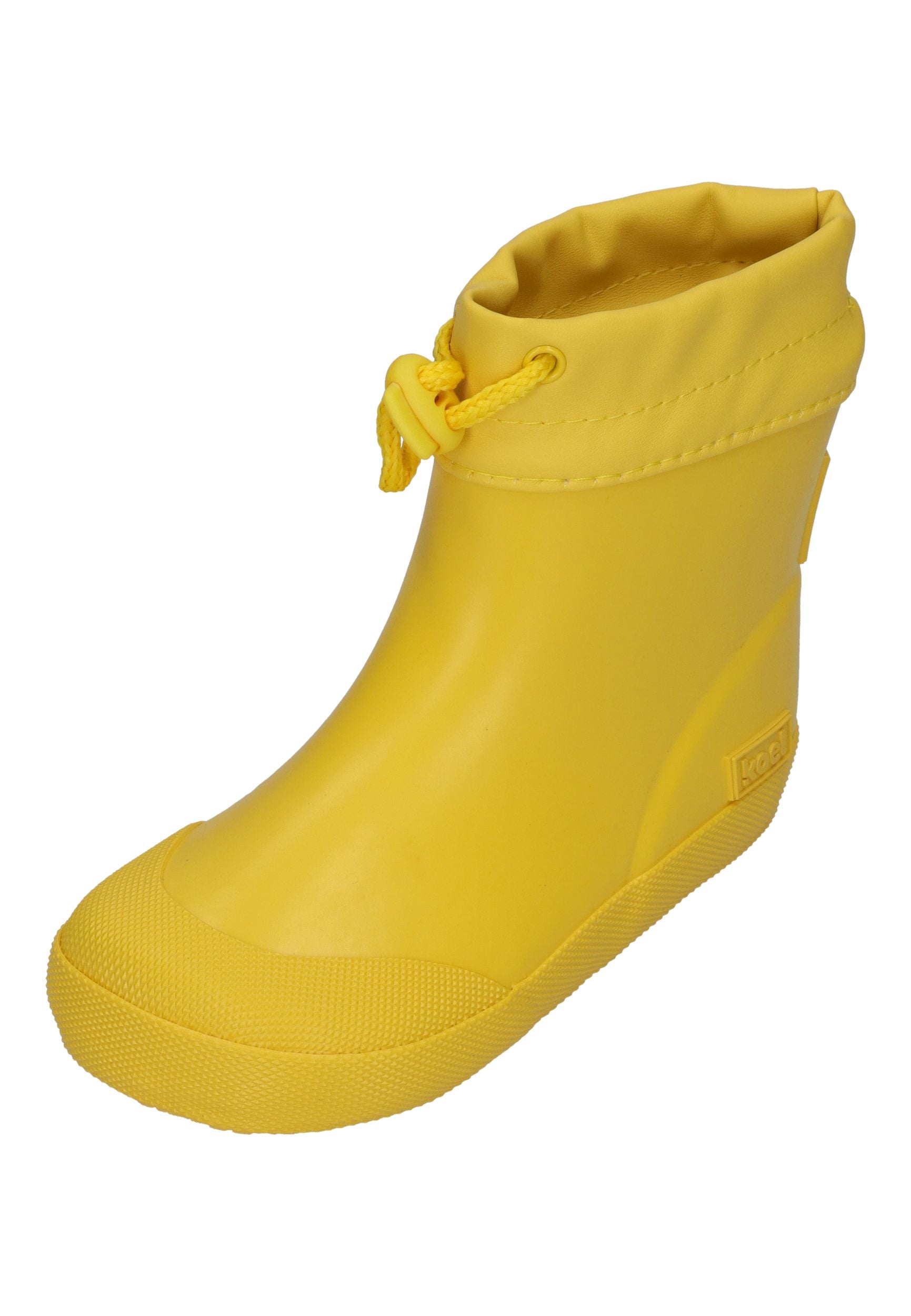 KOEL Barefoot Gummistiefel für Kleinkinder WIBI SOLID WOOL yellow