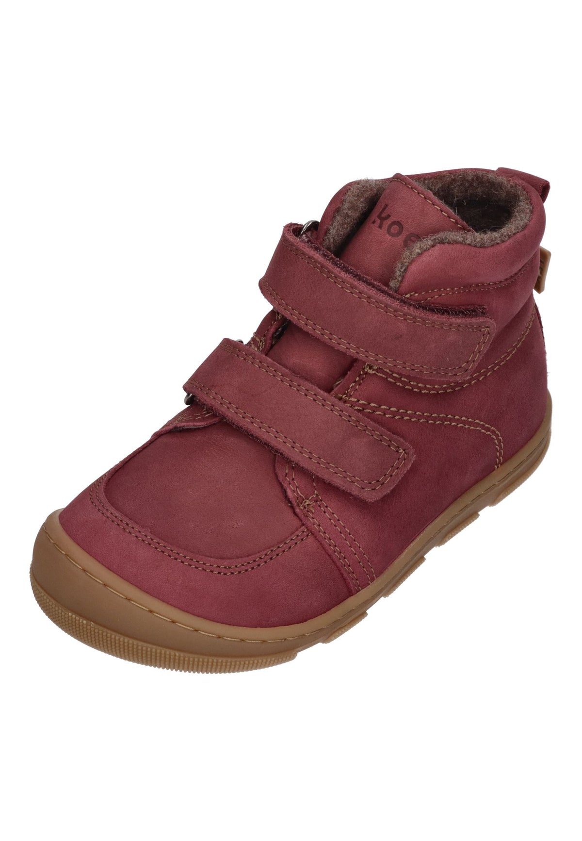 KOEL Barefoot Kinder Booties KASI WOOL TEX  extra weit - bordo
