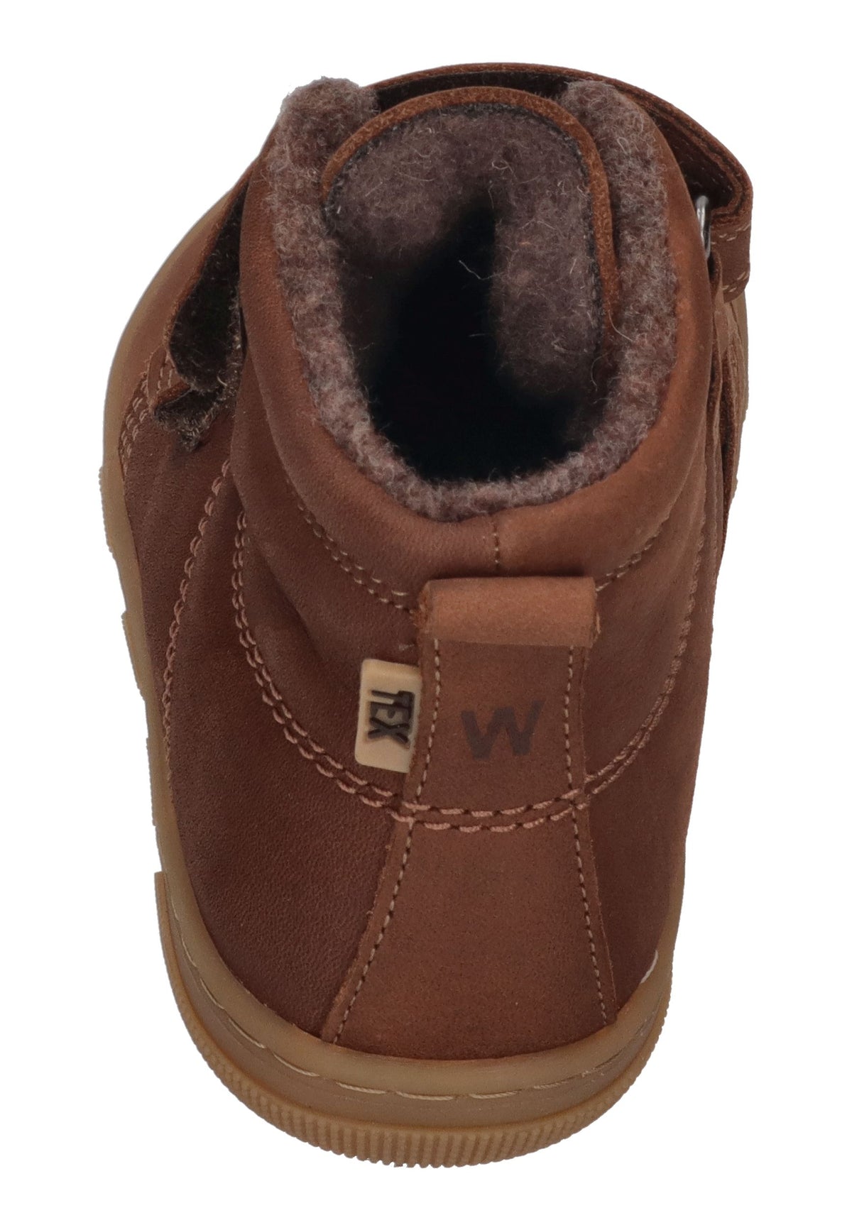 KOEL Barefoot Kinder Booties KASI WOOL TEX  extra weit - brown