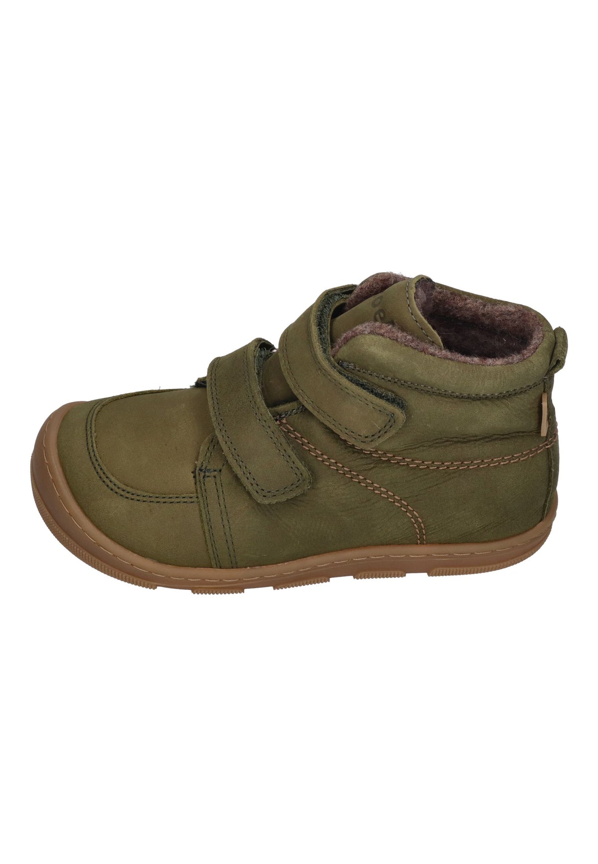 KOEL Barefoot Kinder Booties KASI WOOL TEX  extra weit khaki