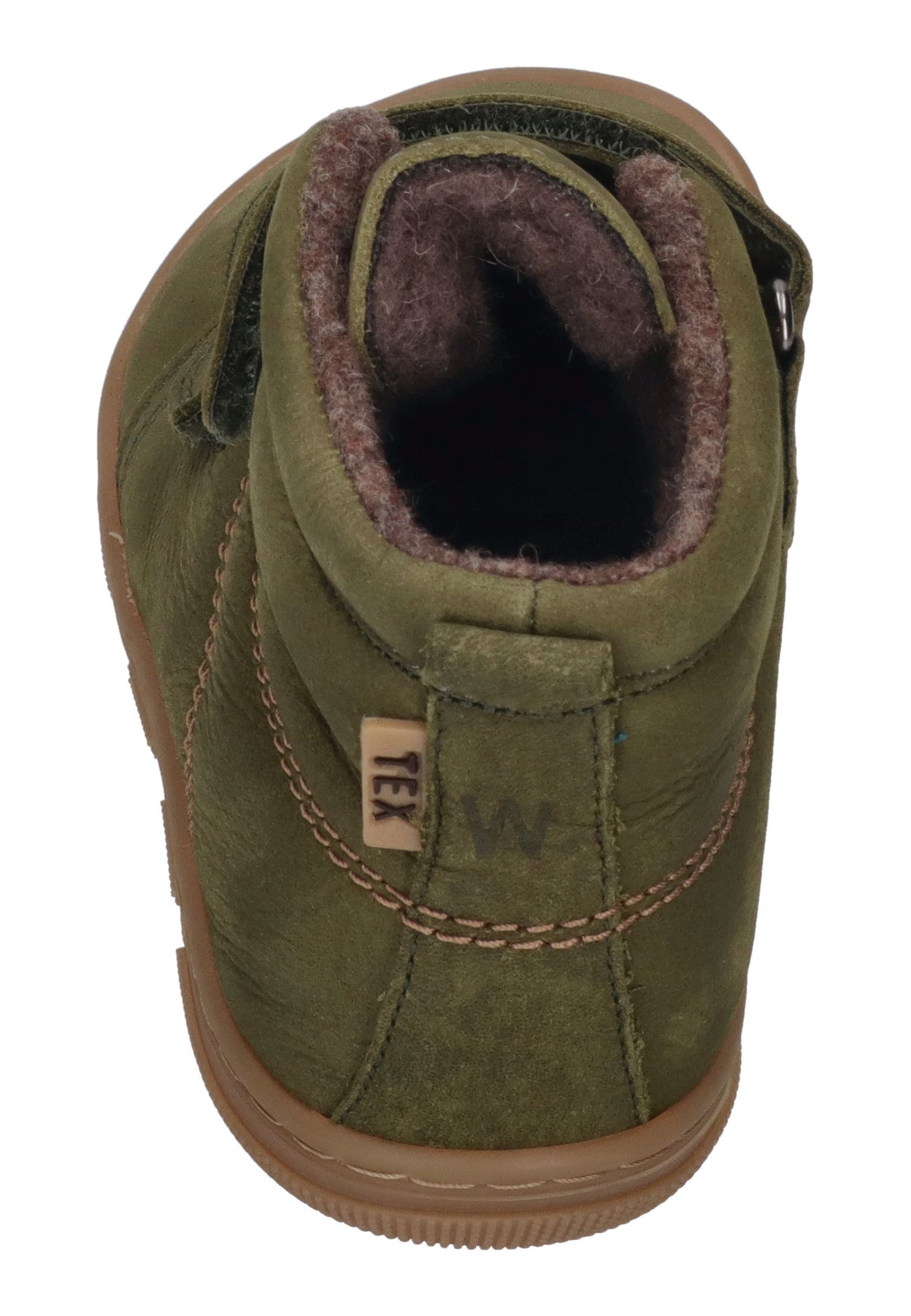 KOEL Barefoot Kinder Booties KASI WOOL TEX  extra weit khaki
