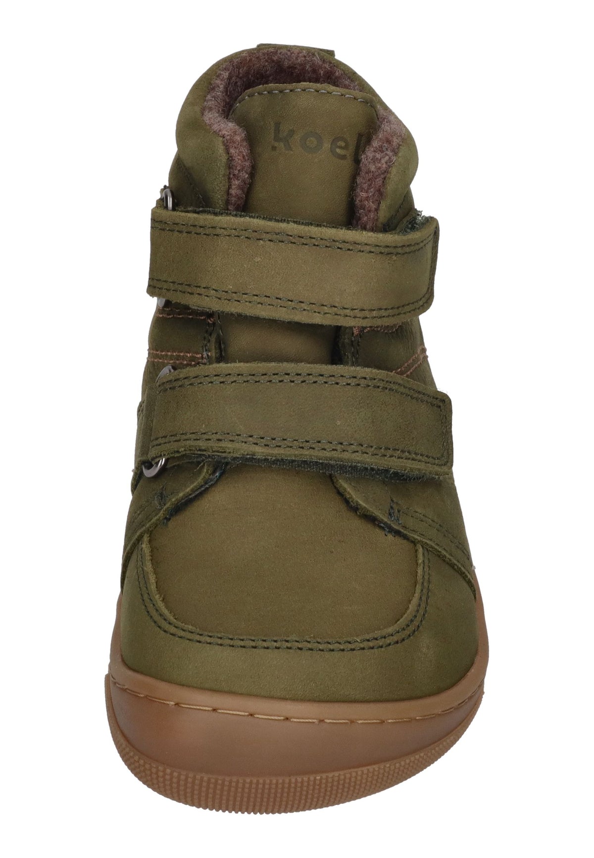 KOEL Barefoot Kinder Booties KASI WOOL TEX  extra weit khaki