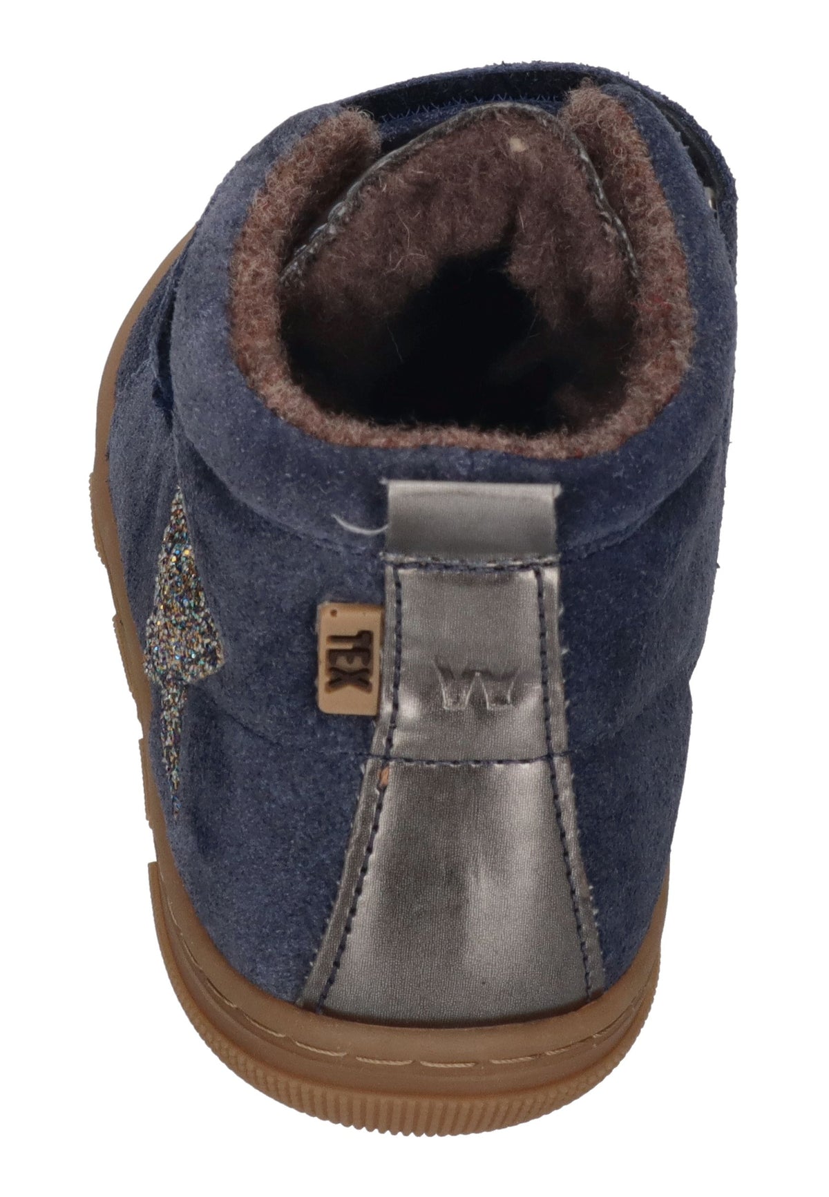 KOEL Barefoot Kinder Booties KIVO WOOL TEX extra weit blue