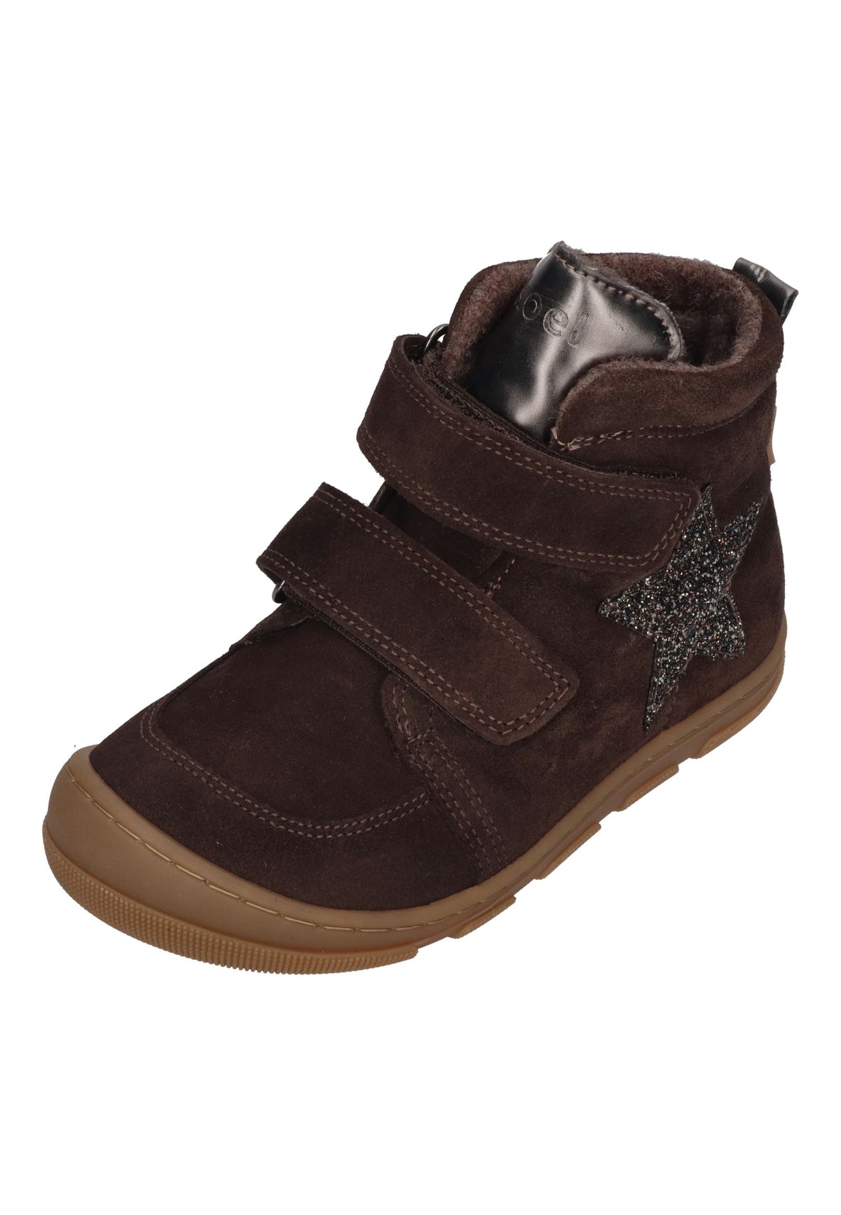 KOEL Barefoot Kinder Booties KIVO WOOL TEX extra weit brown