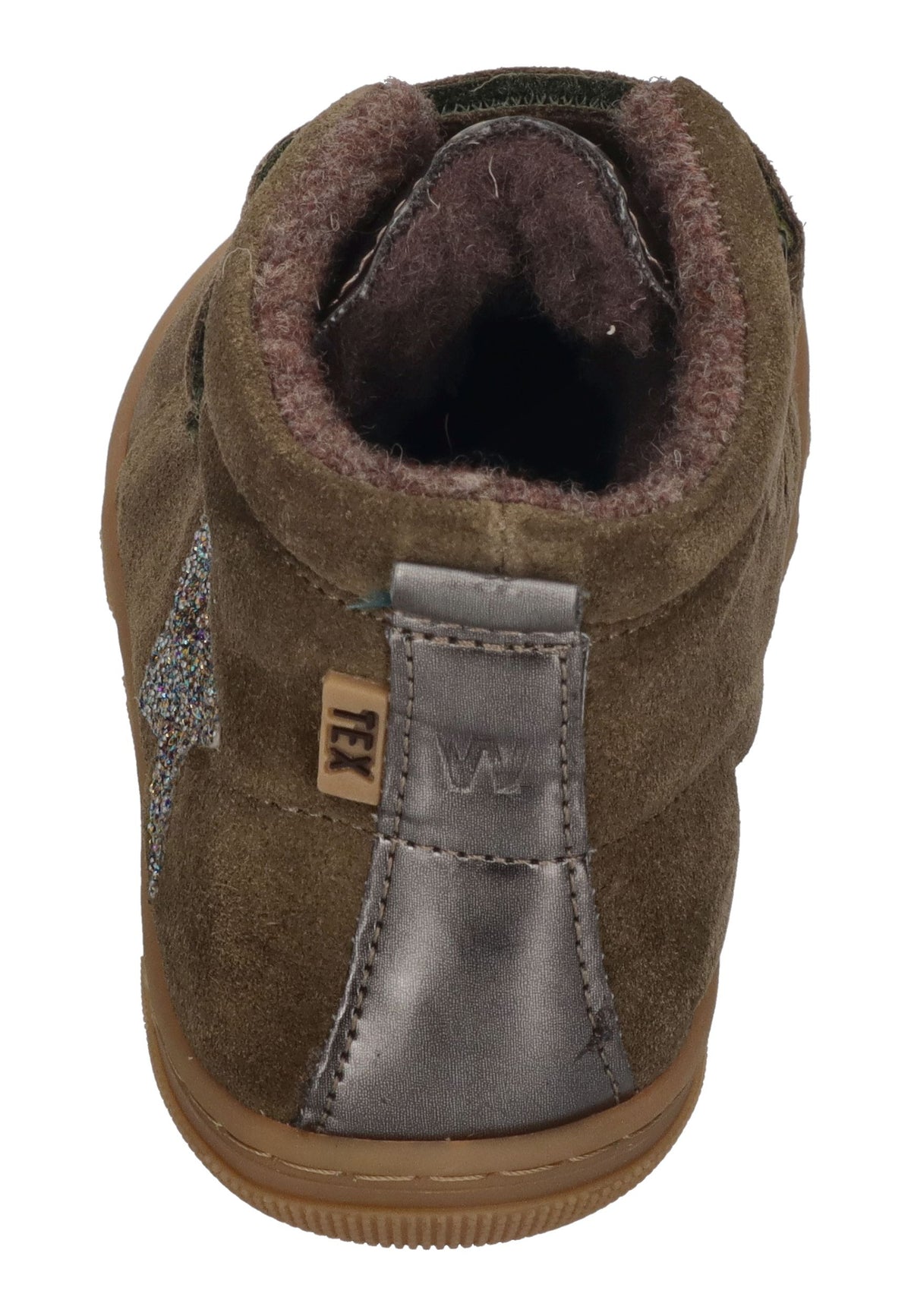 KOEL Barefoot Kinder Booties KIVO WOOL TEX extra weit khaki