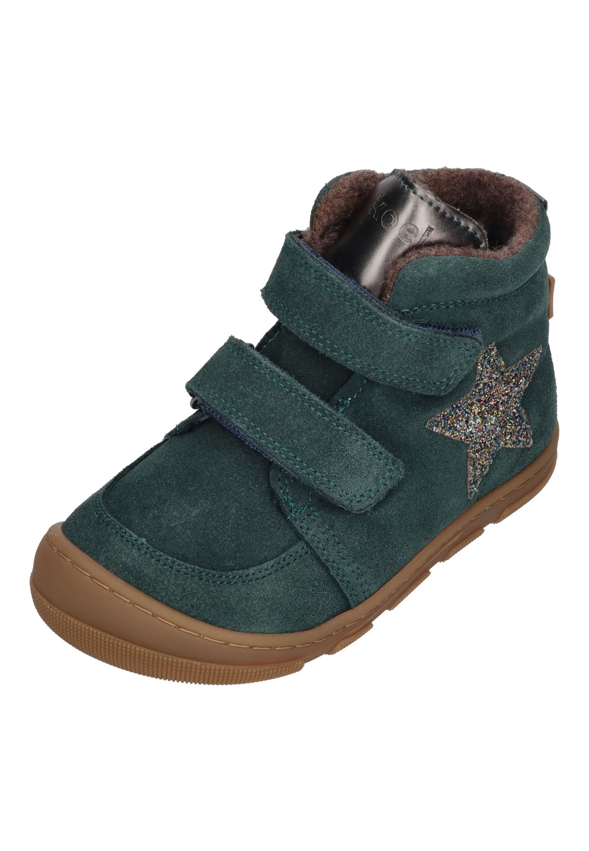 KOEL Barefoot Kinder Booties KIVO WOOL TEX extra weit turquoise