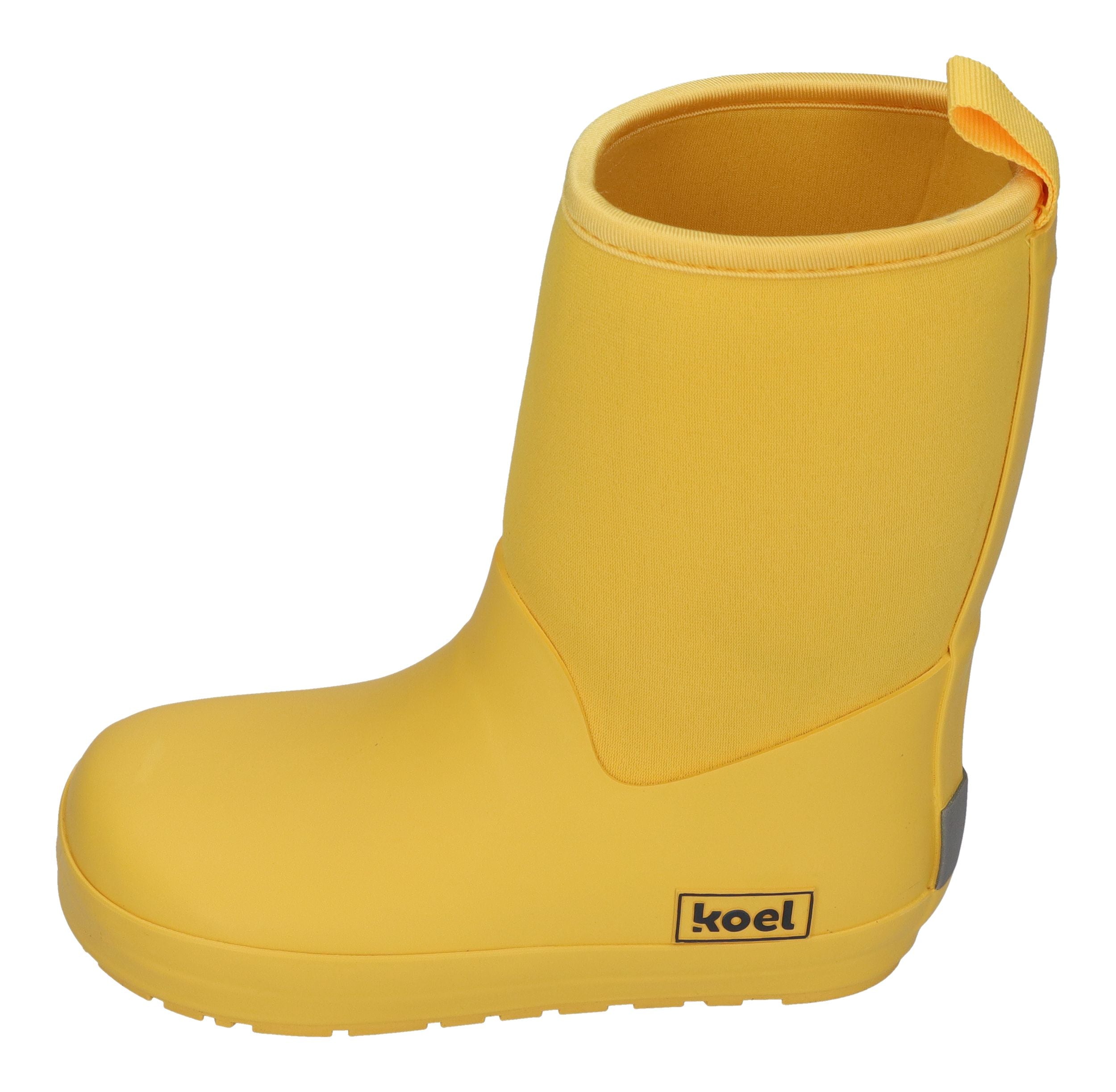 KOEL Barefoot Kinder Gummistiefel NEOPREN WELLIE yellow