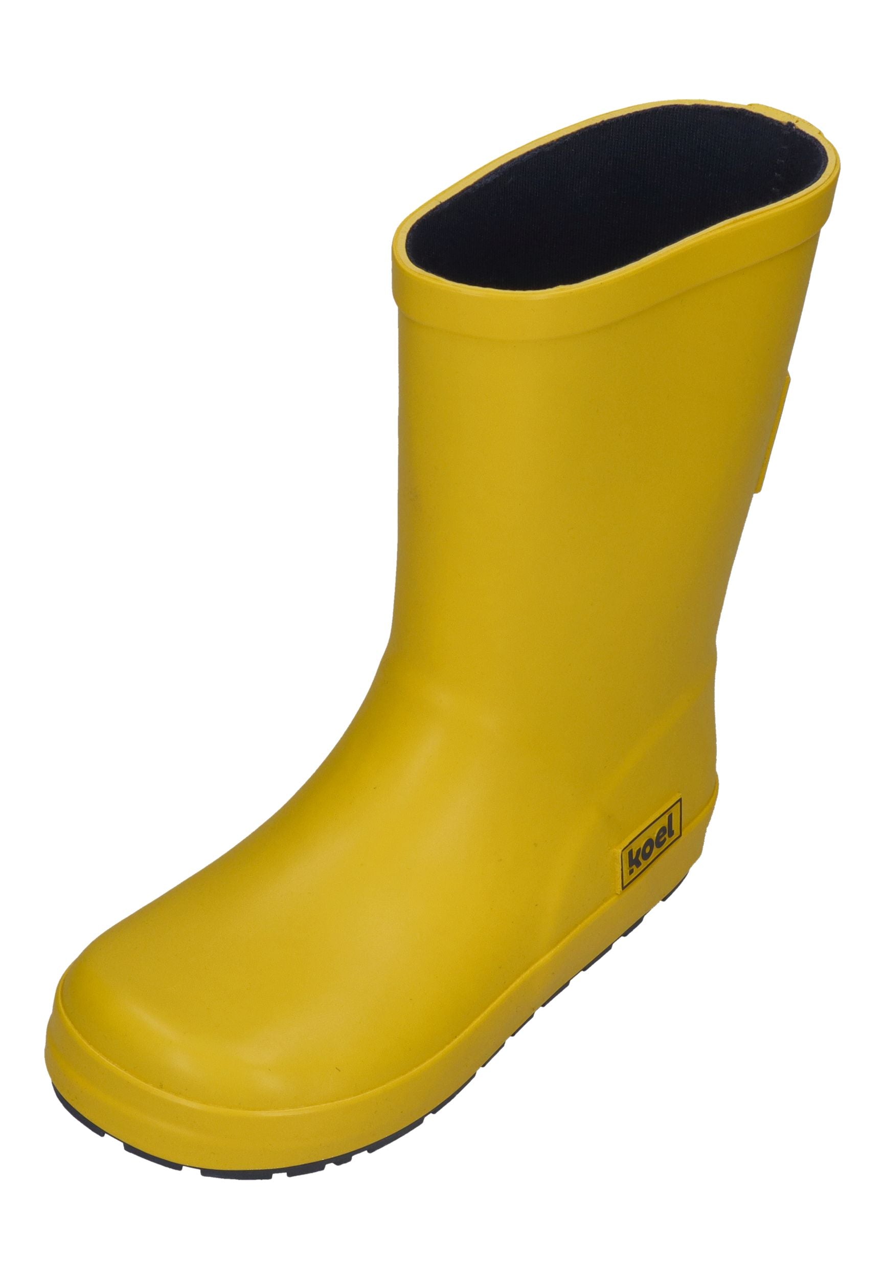 KOEL Barefoot Kinder Gummistiefel WINI BARE SOLID V2 yellow