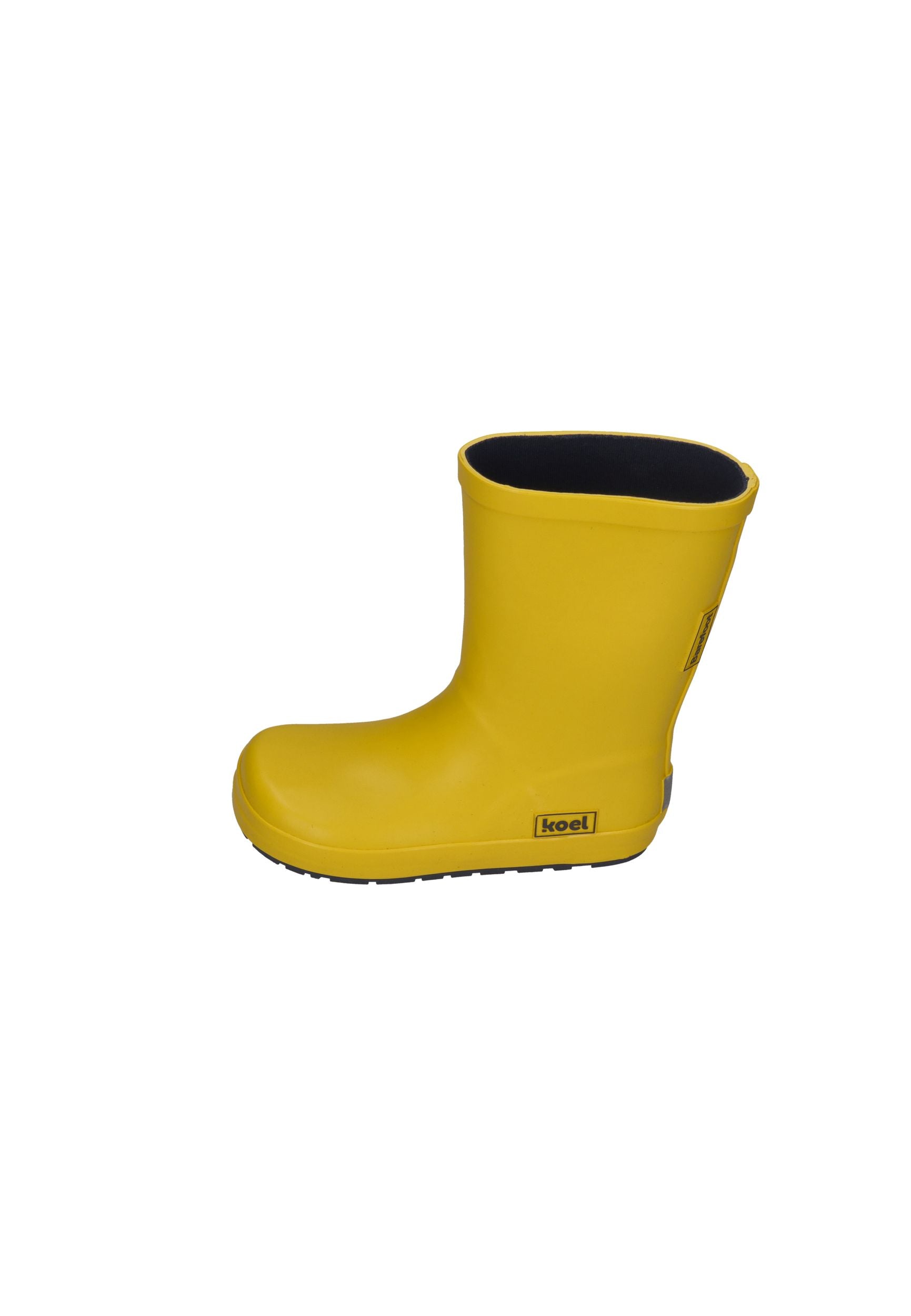 KOEL Barefoot Kinder Gummistiefel WINI BARE SOLID V2 yellow