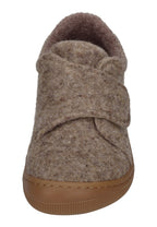 KOEL Barefoot Kinder Hausschuhe mit Klettverschluß DAN FELT beige