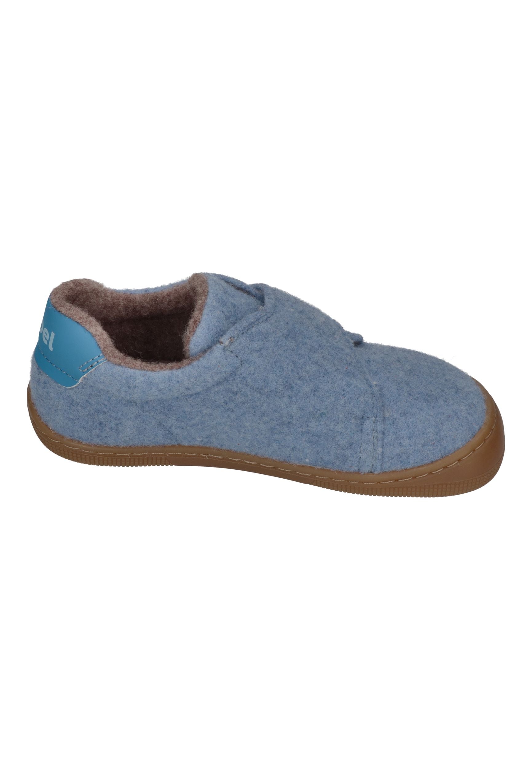 KOEL Barefoot Kinder Hausschuhe mit Klettverschluß DAN FELT jeans