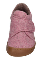 KOEL Barefoot Kinder Hausschuhe mit Klettverschluß DAN FELT pink