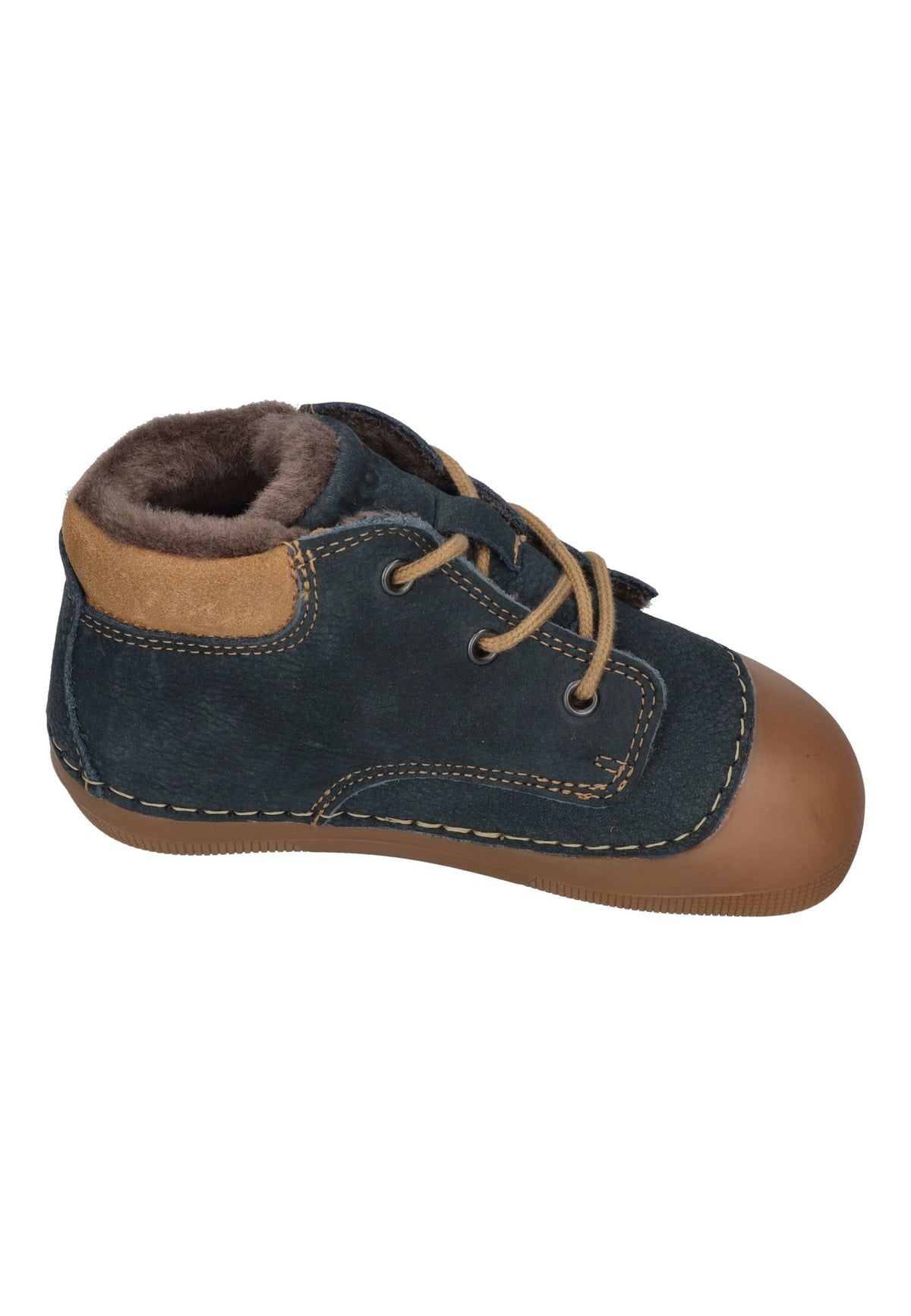 KOEL Barefoot Kinder Lauflernschuhe AVA LEATHER WOOL blue