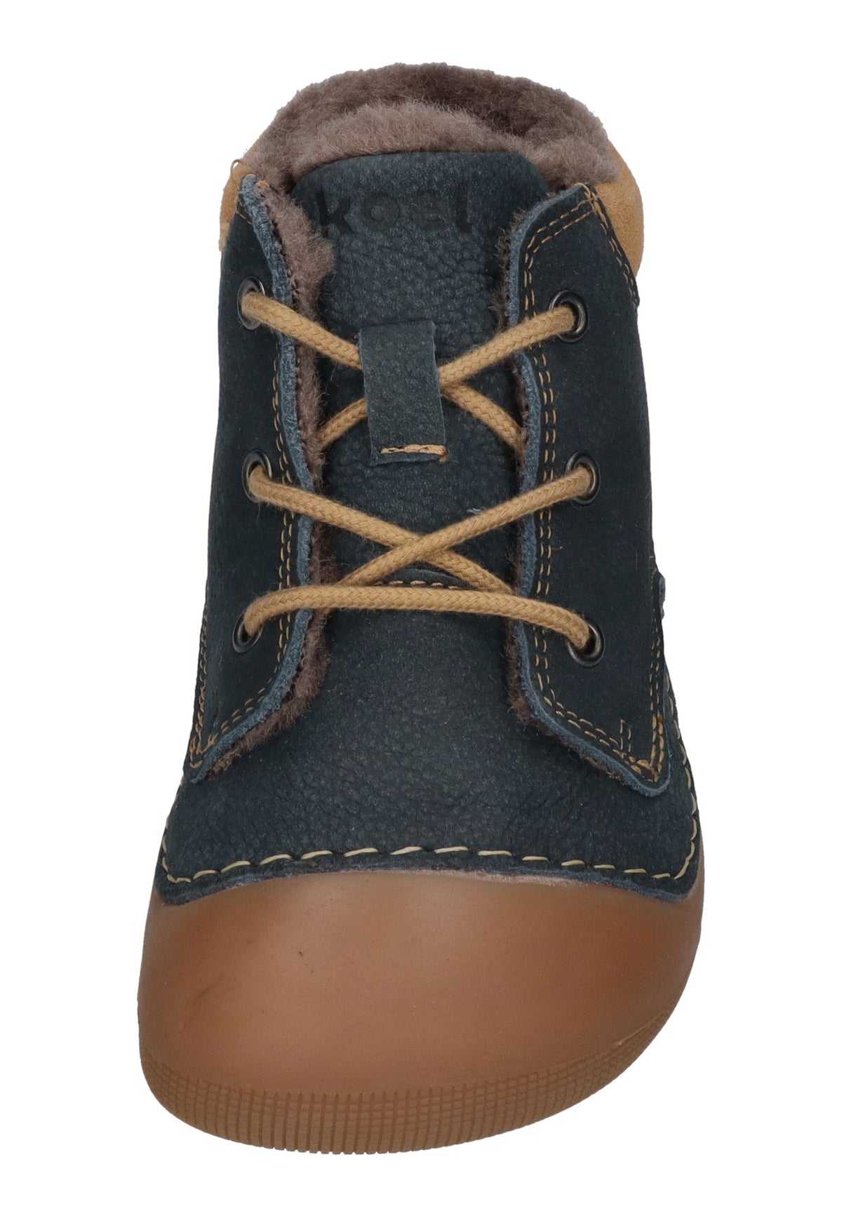 KOEL Barefoot Kinder Lauflernschuhe AVA LEATHER WOOL blue