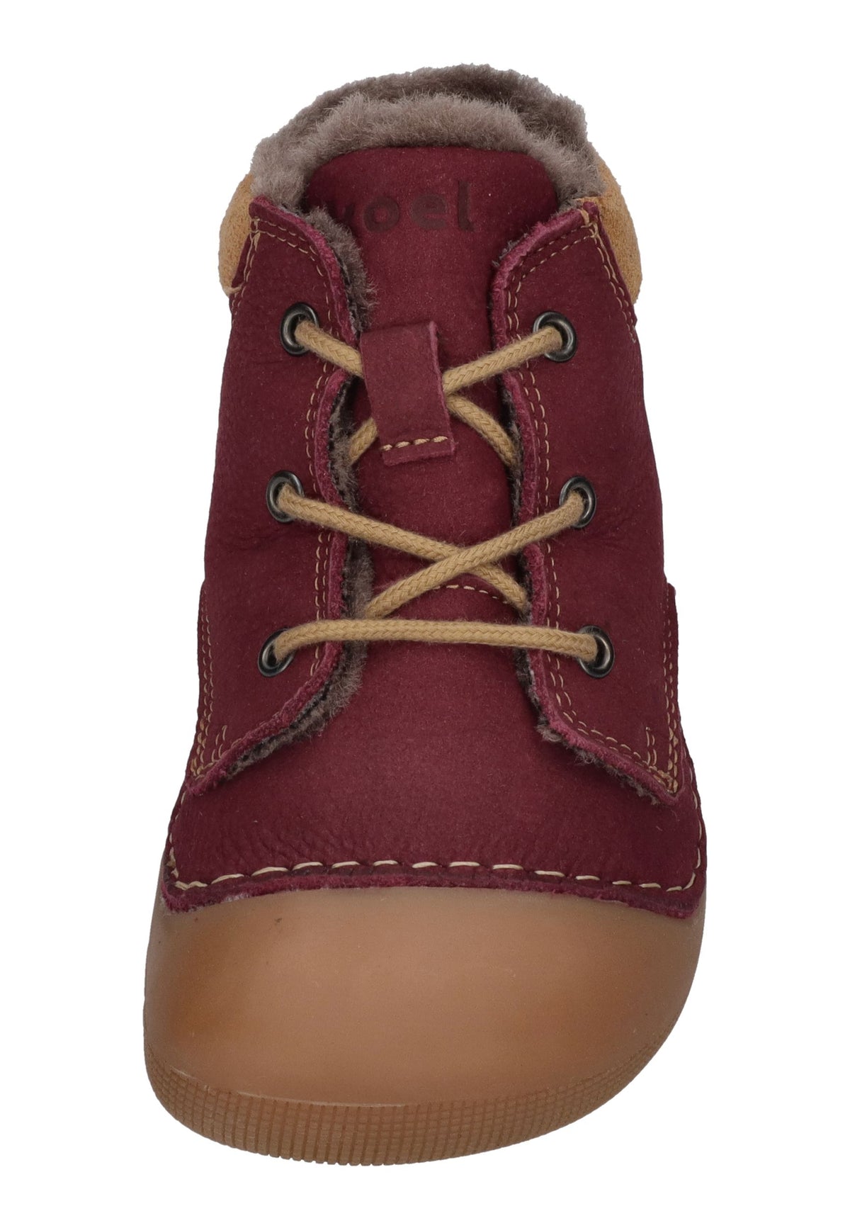 KOEL Barefoot Kinder Lauflernschuhe AVA LEATHER WOOL bordo