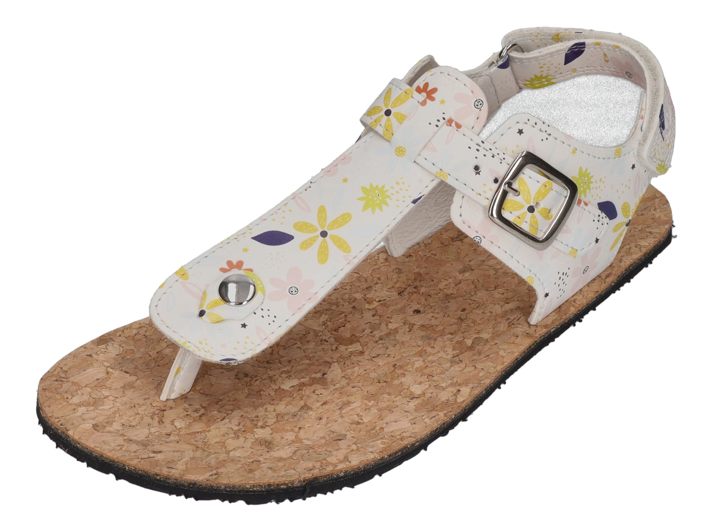 KOEL Barefoot Kinder Sandalen- ABRIANA PRINT off white