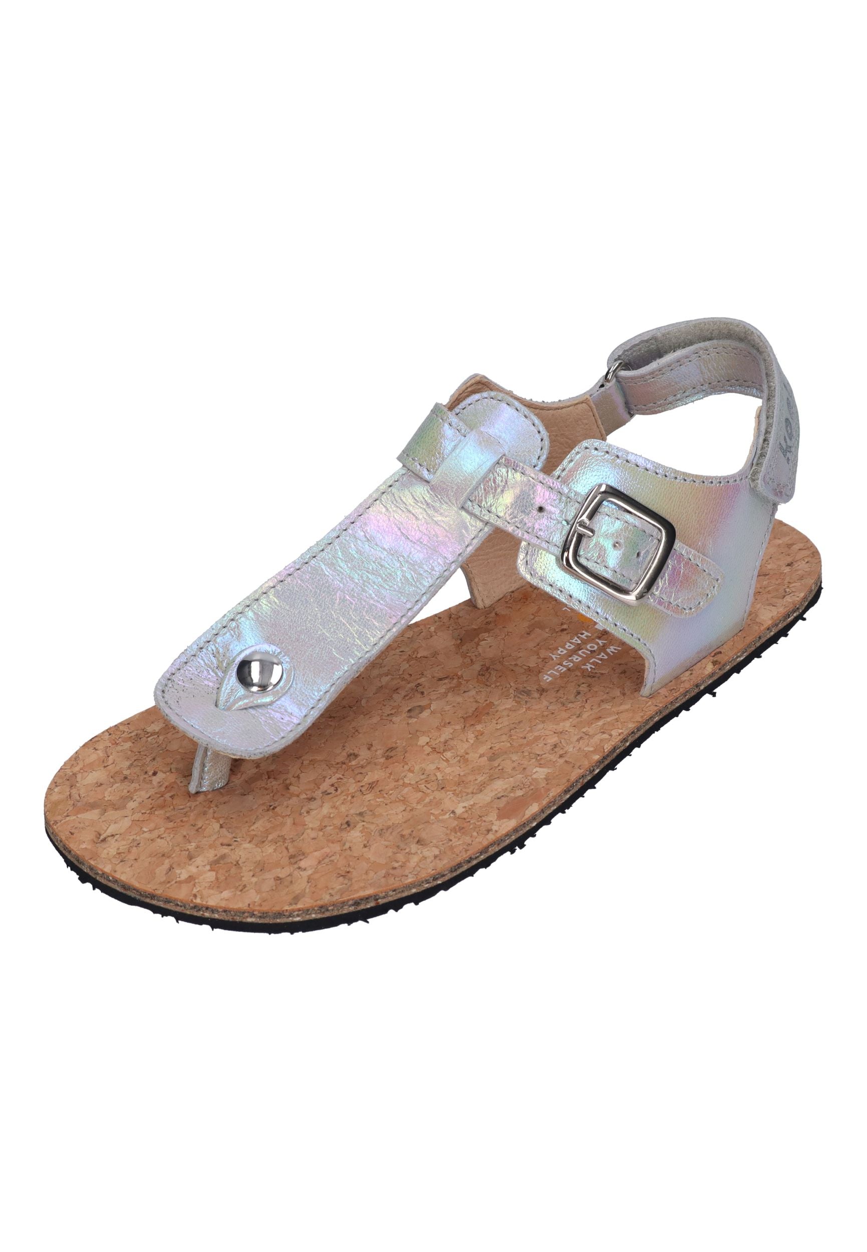 KOEL Barefoot Teenager Sandalen ABRIANA METALLIC silver