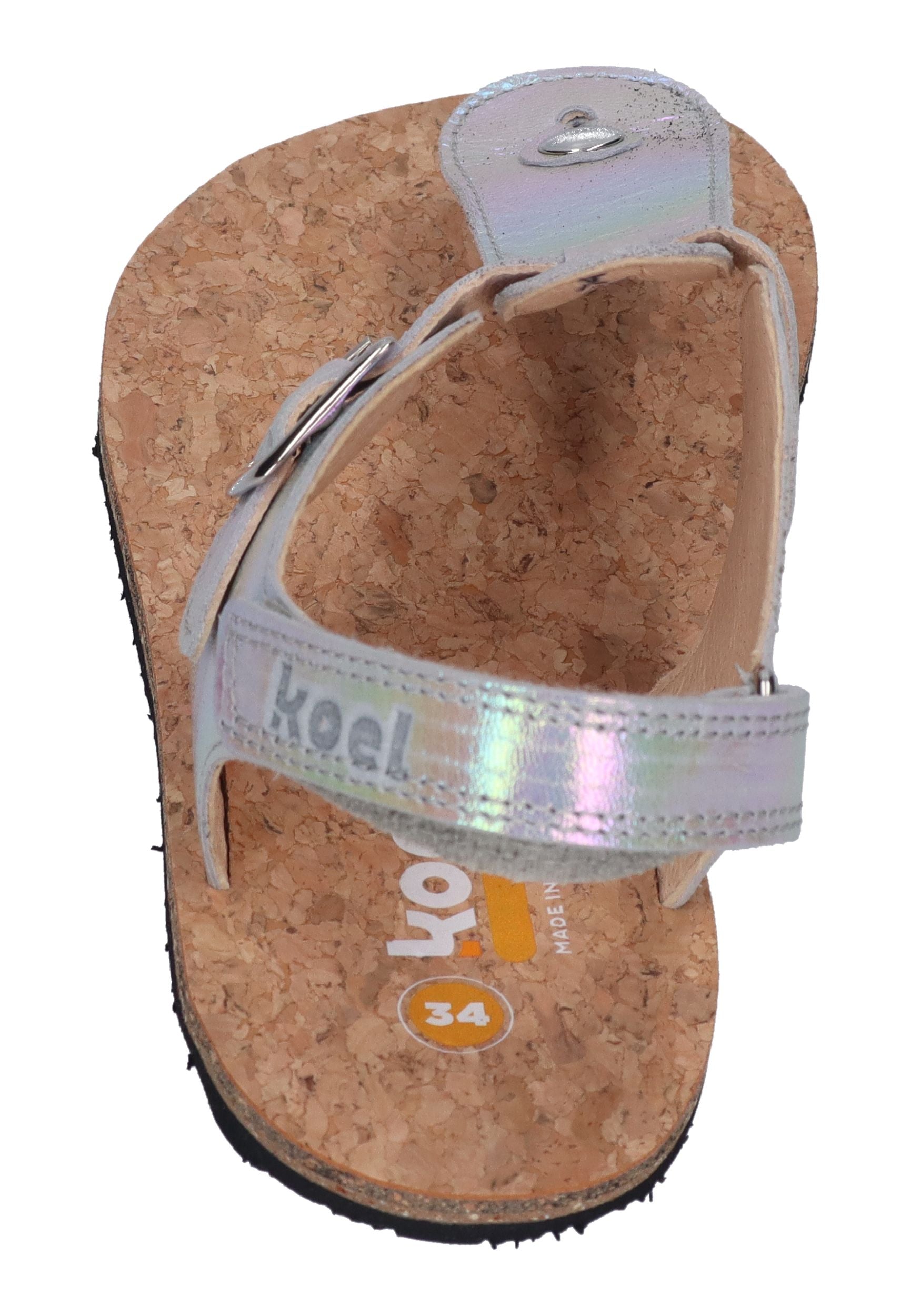 KOEL Barefoot Kinder Sandalen ABRIANA METALLIC silver