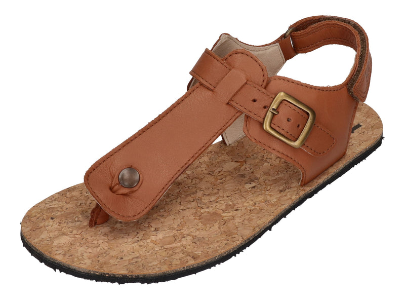 KOEL Barefoot - Kinder Sandalen - ABRIANA NAPA cognac