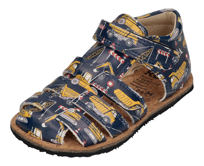 KOEL Barefoot Kinder Sandalen ARIN FANTASY - tractor blue
