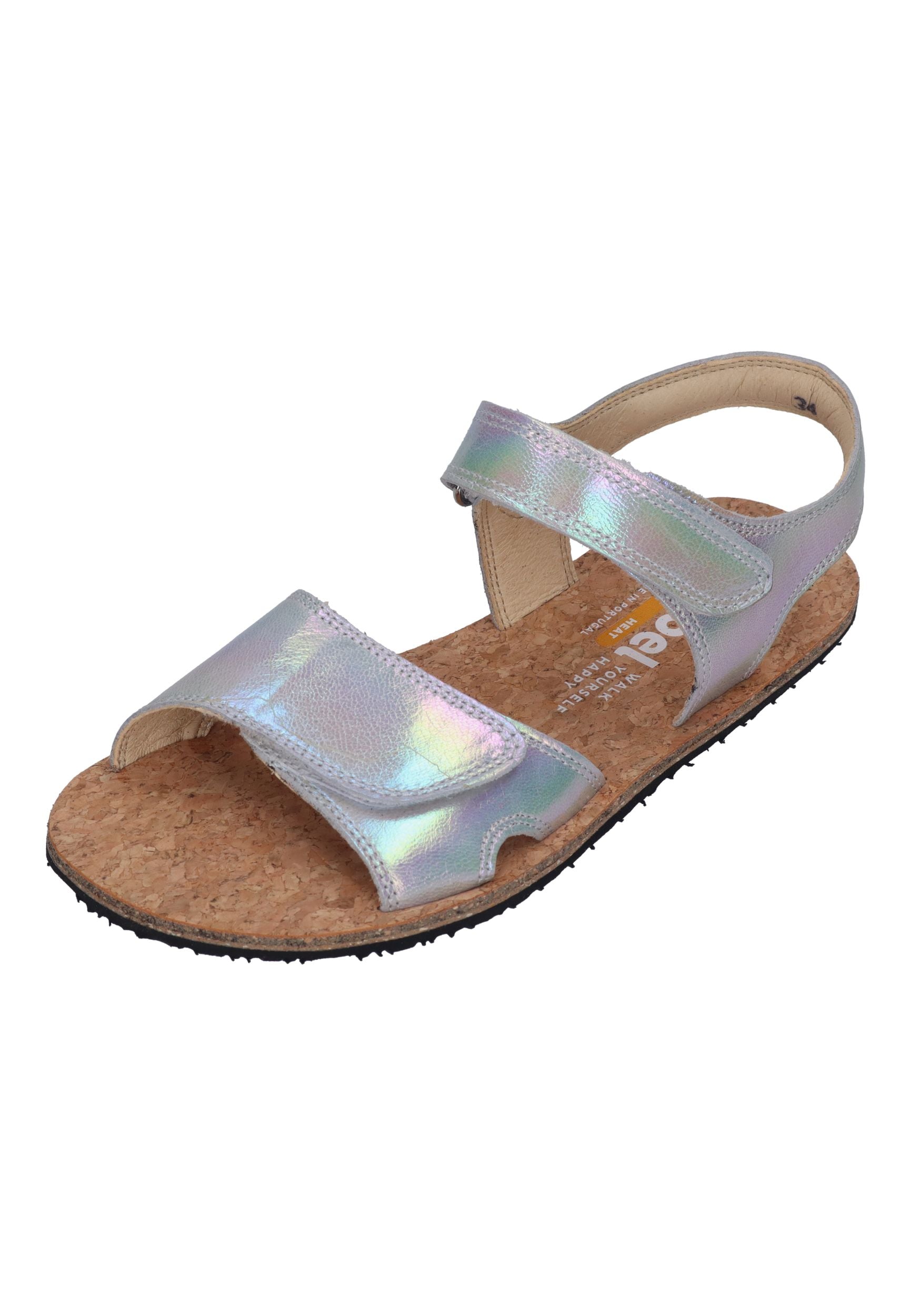 KOEL Barefoot Kinder Sandalen ASHLEY METALLIC silver