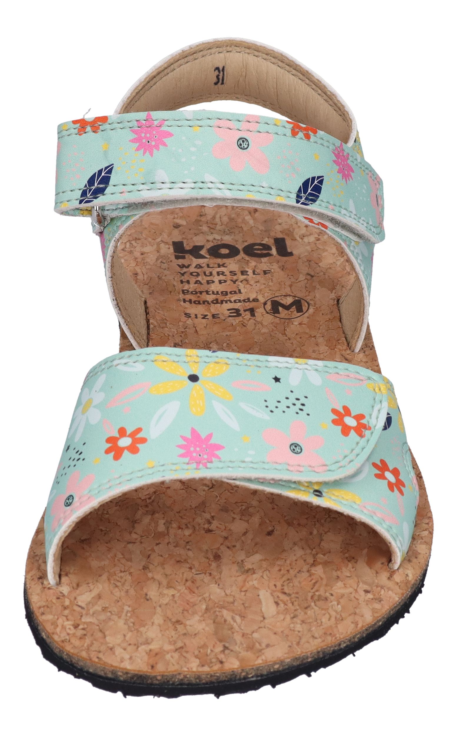 KOEL Barefoot - Kinder Sandalen - ASHLEY PRINT - mint