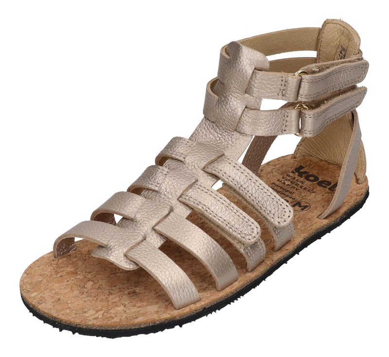 KOEL Barefoot - Kinder Sandalen - AURA METALLIC - champagne