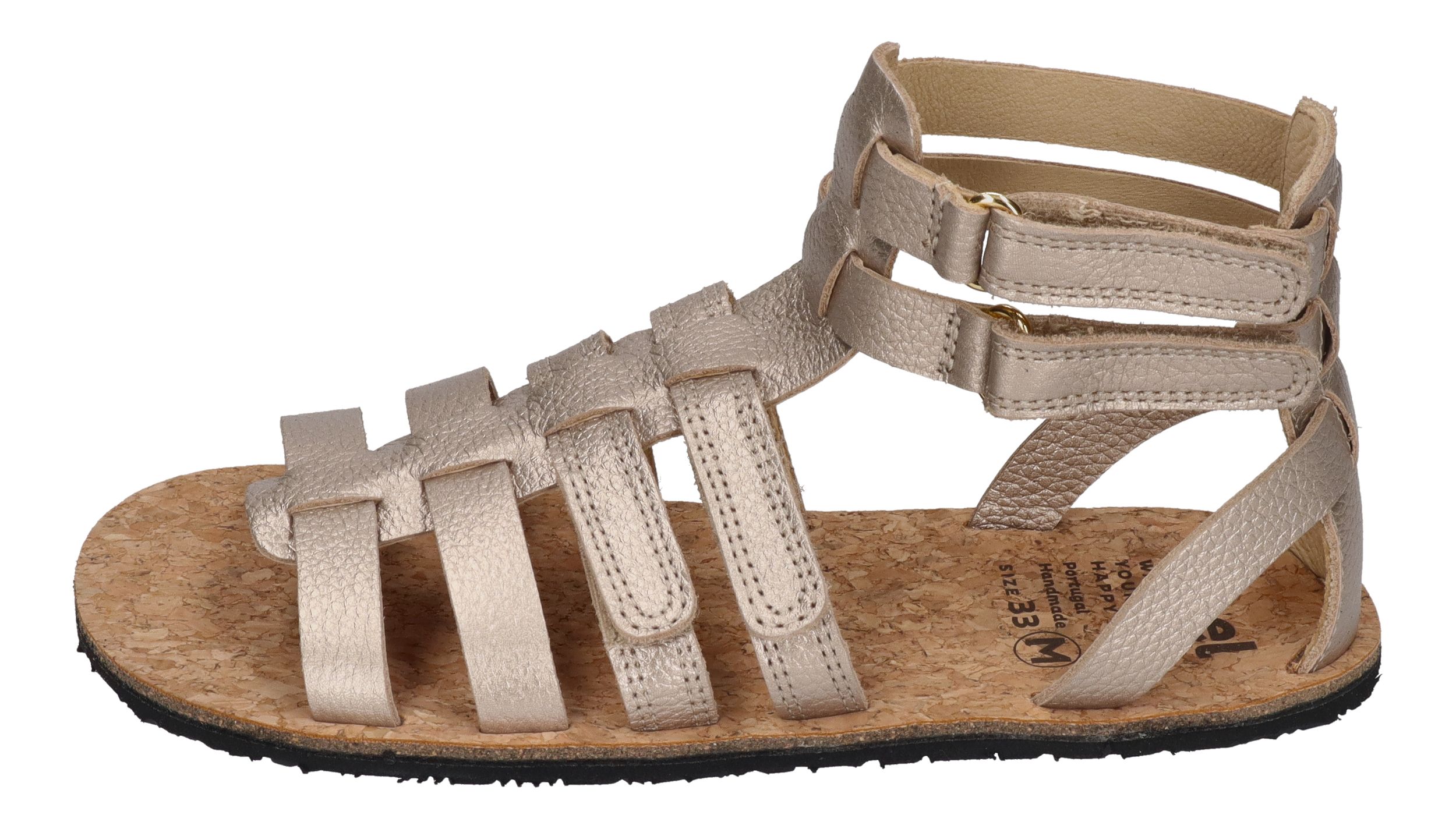 KOEL Barefoot - Kinder Sandalen - AURA METALLIC - champagne