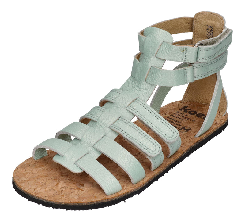 KOEL Barefoot - Kinder Sandalen - AURA METALLIC - mint