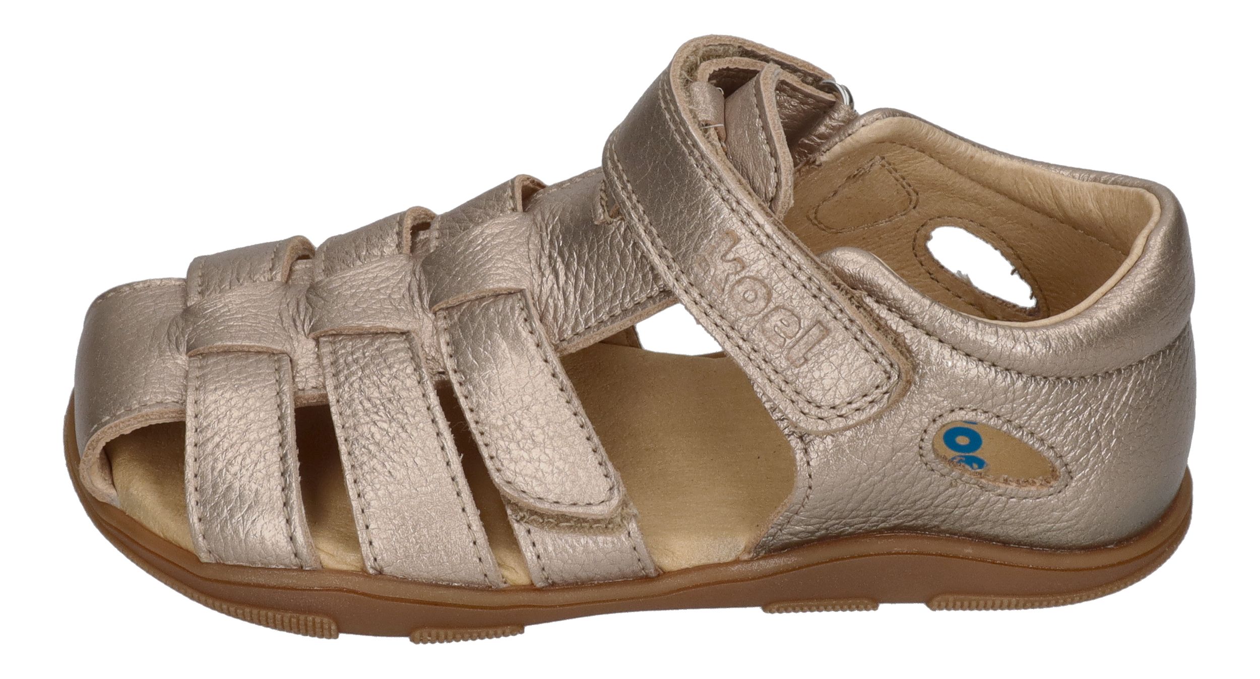 KOEL Barefoot Kinder Sandalen OLA METALIC - champagne