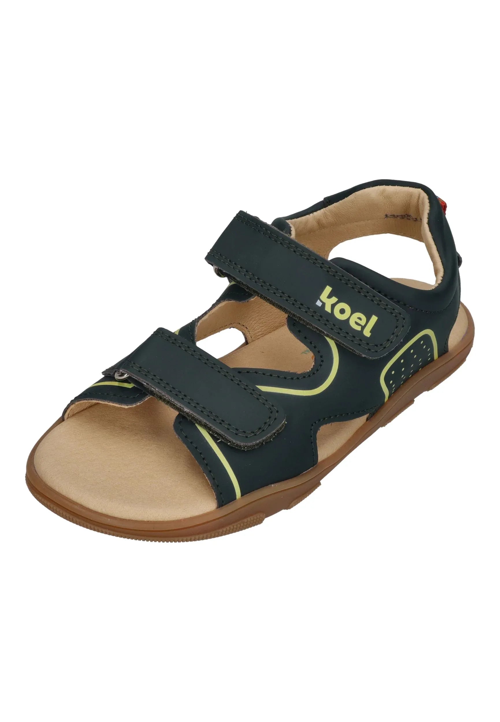 KOEL-Barefoot-Kinder-Sandalen-OVA-II-LEATHER-dark-green-1-21066 - Shoedeal