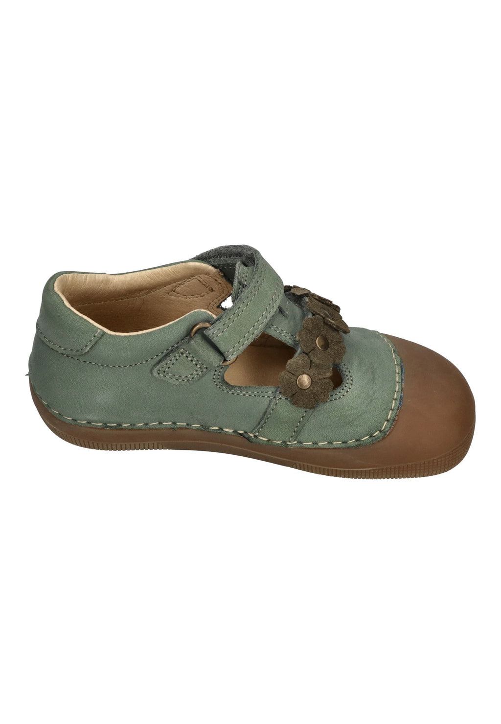 KOEL Barefoot Kinder Sneakers ARIA LEATHER olive