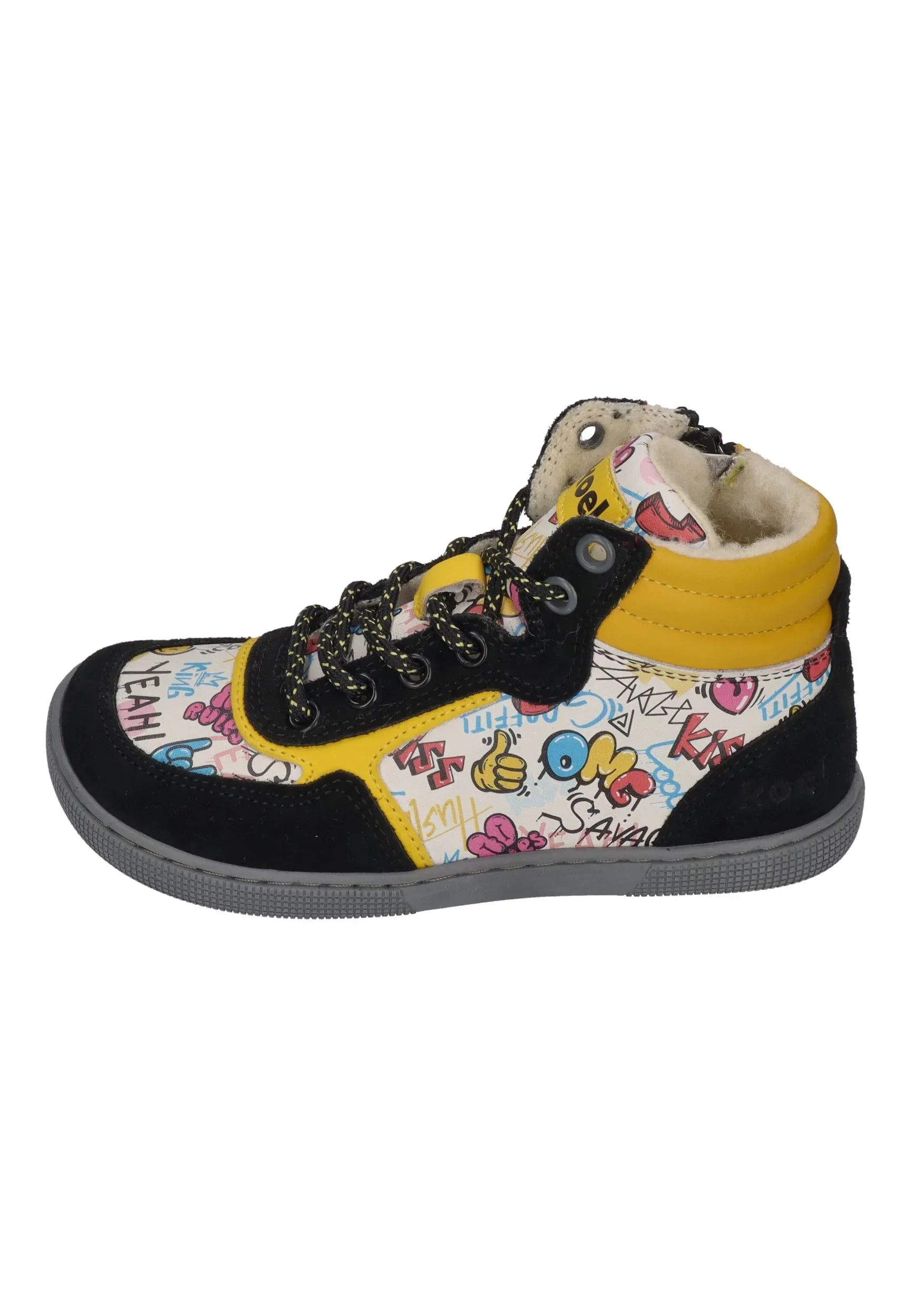 KOEL Barefoot Kinder Sneakers DANISH NAPPA 002 yellow
