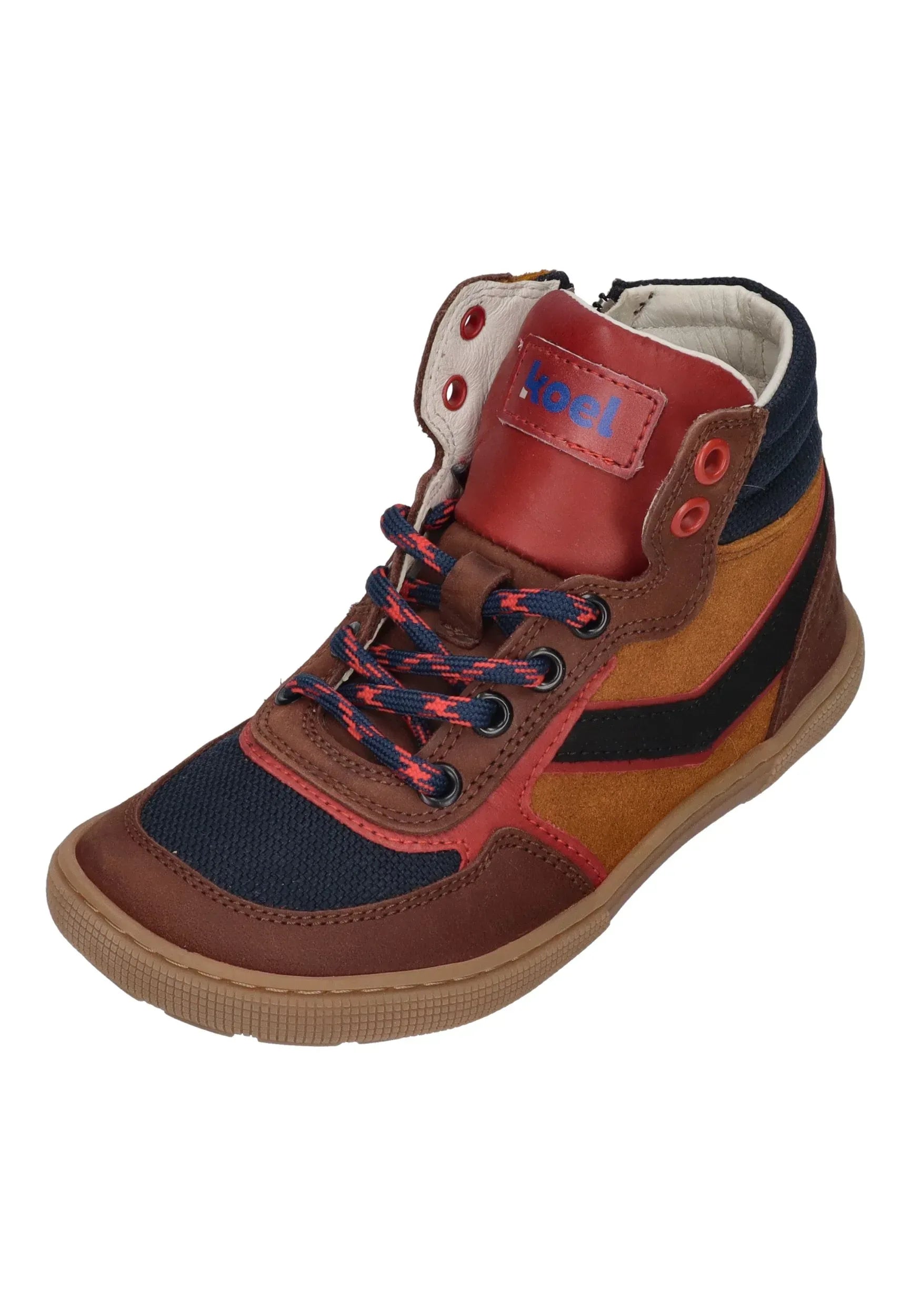 KOEL Barefoot Kinder Sneakers DANISH NAPPA 301 chocolate