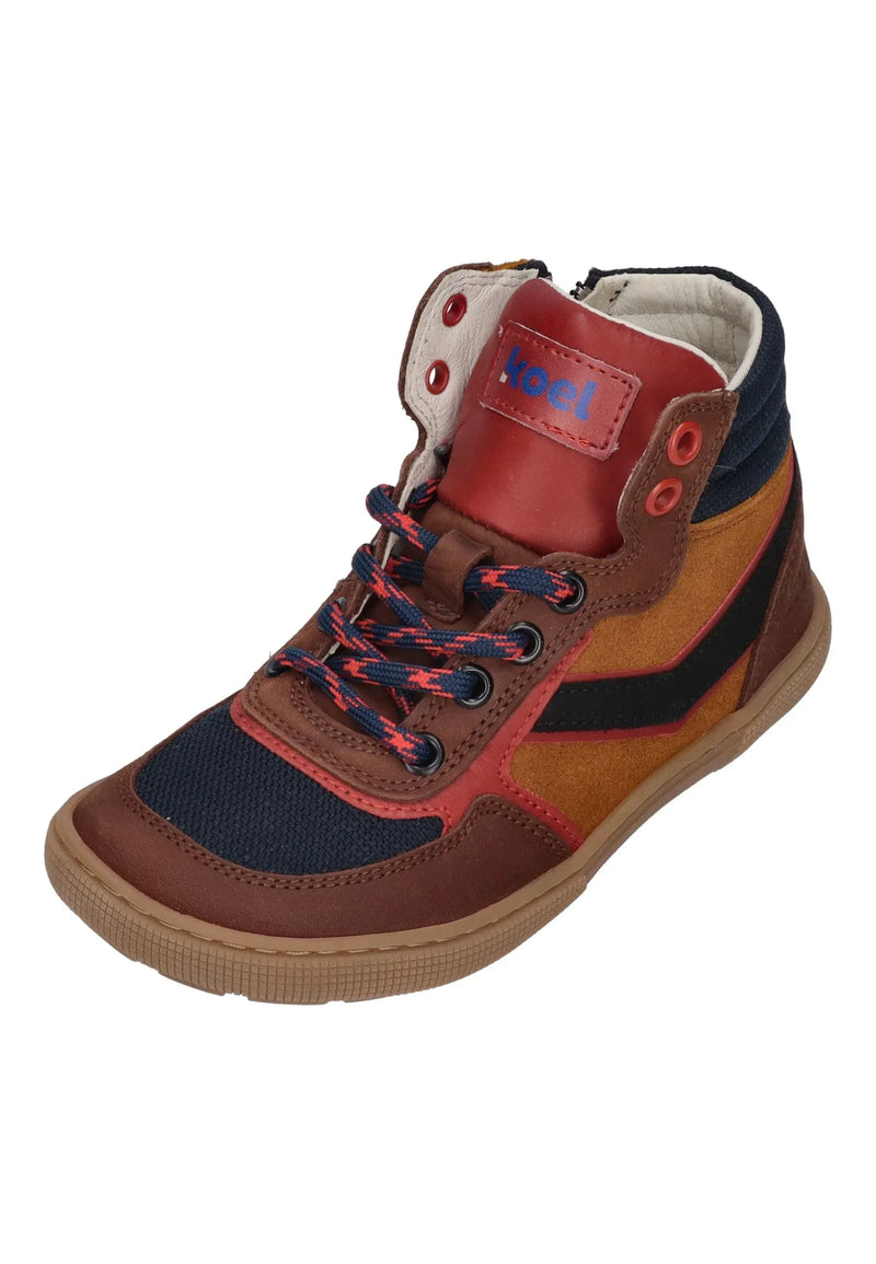 KOEL Barefoot Kinder Sneakers DANISH NAPPA 301 chocolate