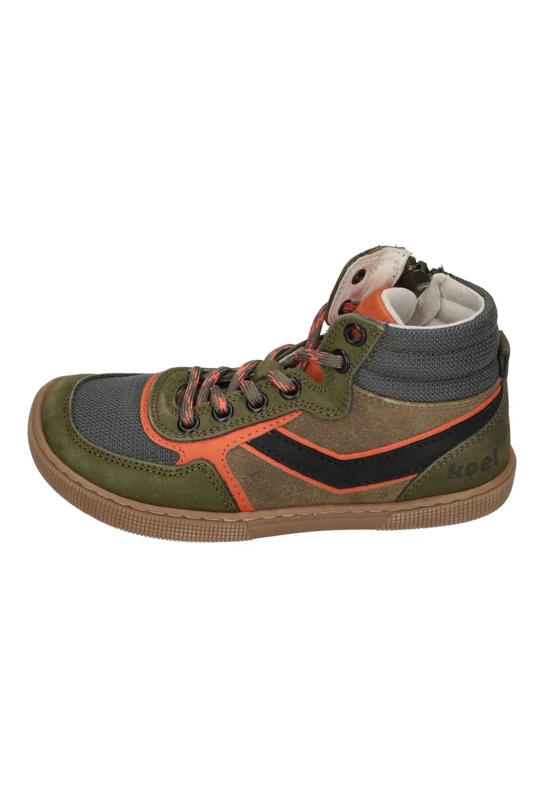 KOEL Barefoot Kinder Sneakers - DANISH NAPPA 301 - khaki - Shoedeal