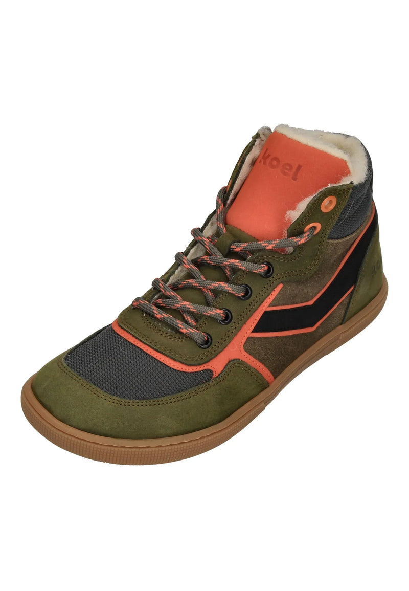 KOEL Barefoot Kinder Sneakers DANISH NAPPA 302 khaki