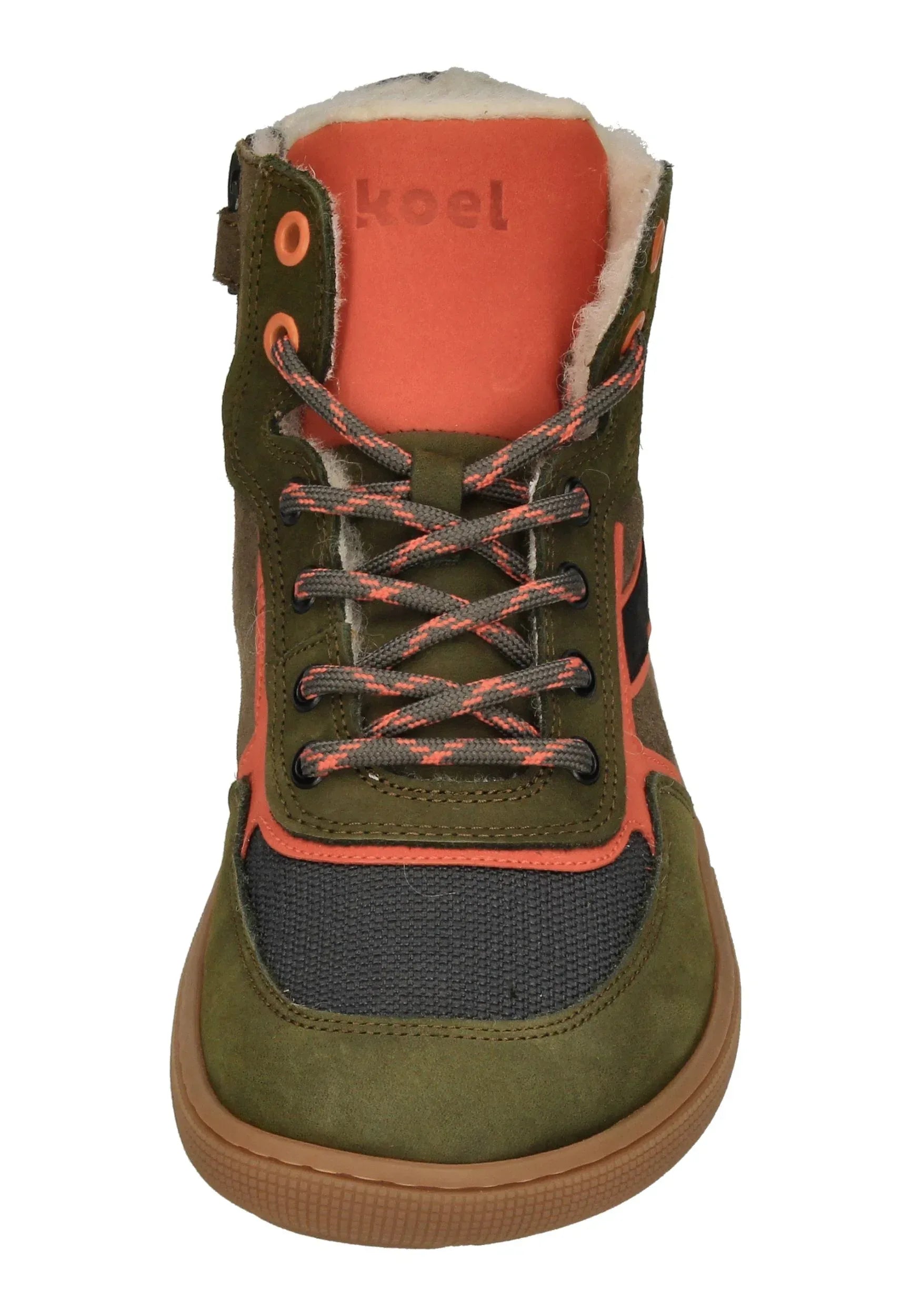 KOEL Barefoot Kinder Sneakers DANISH NAPPA 302 khaki