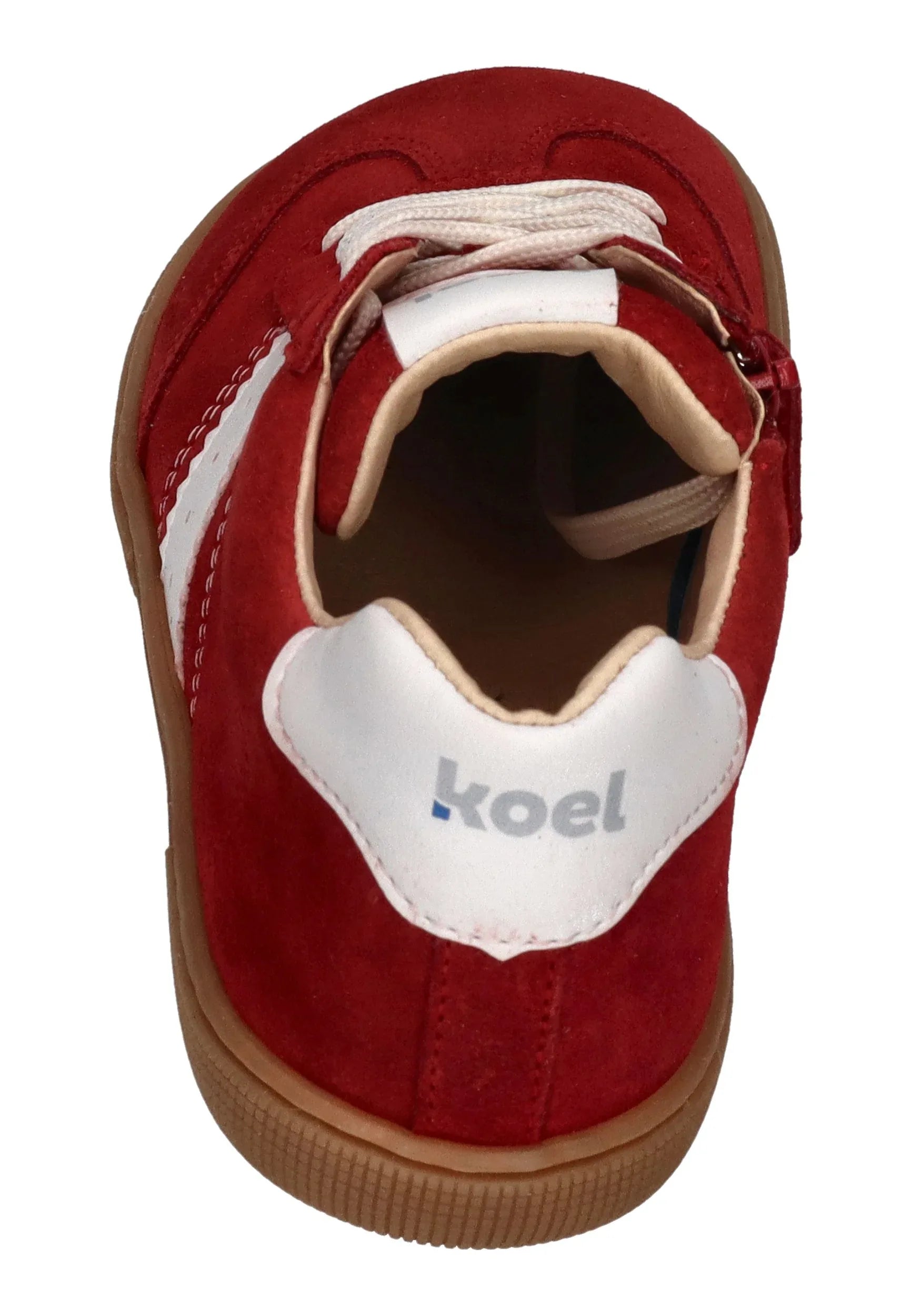 KOEL Barefoot Kinder Sneakers DECLAN SUEDE 3.0 red - Shoedeal